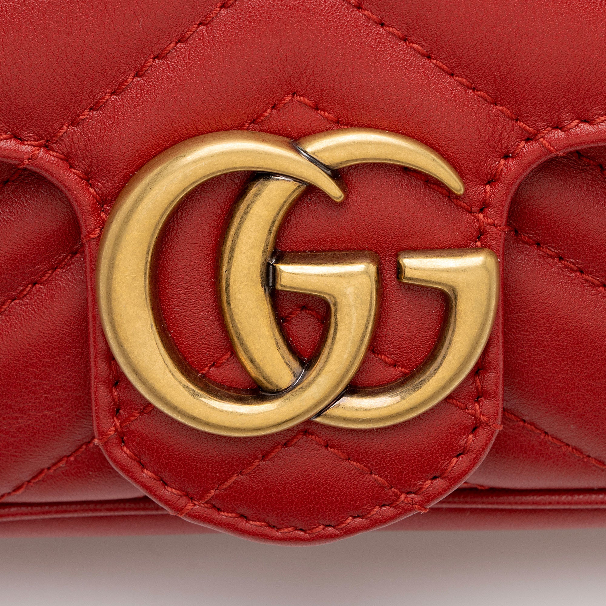 Gucci Matelasse Leather GG Marmont Mini Flap Bag