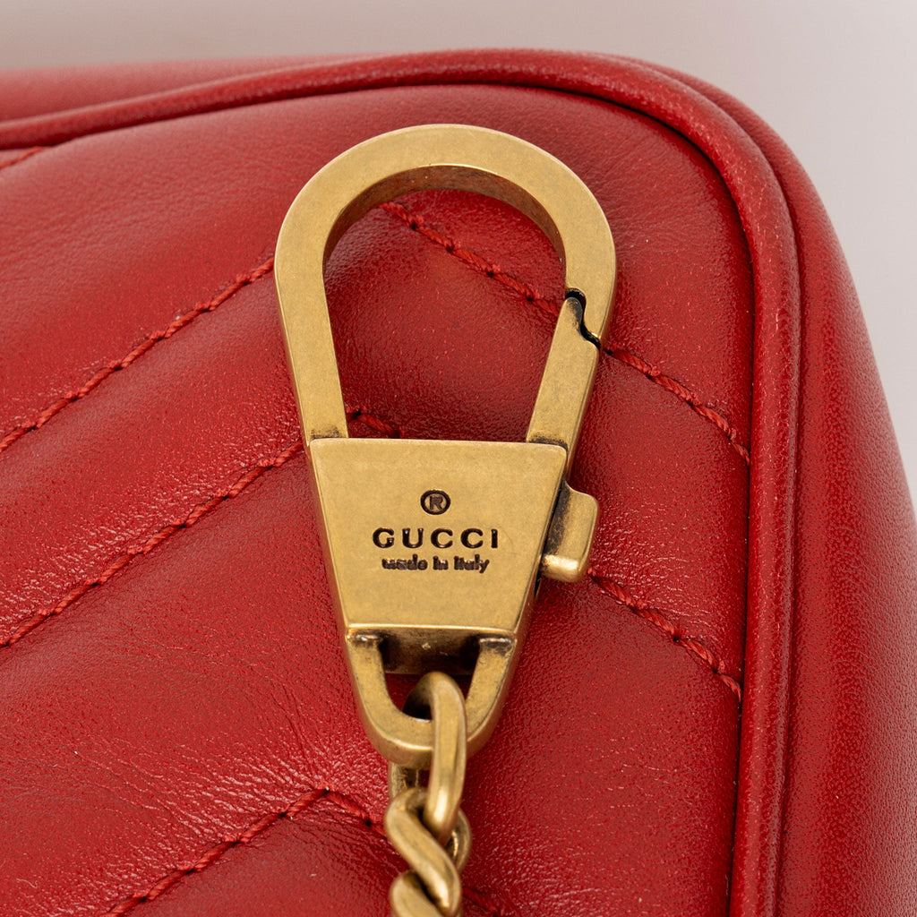 Gucci Matelasse Leather GG Marmont Mini Flap Bag