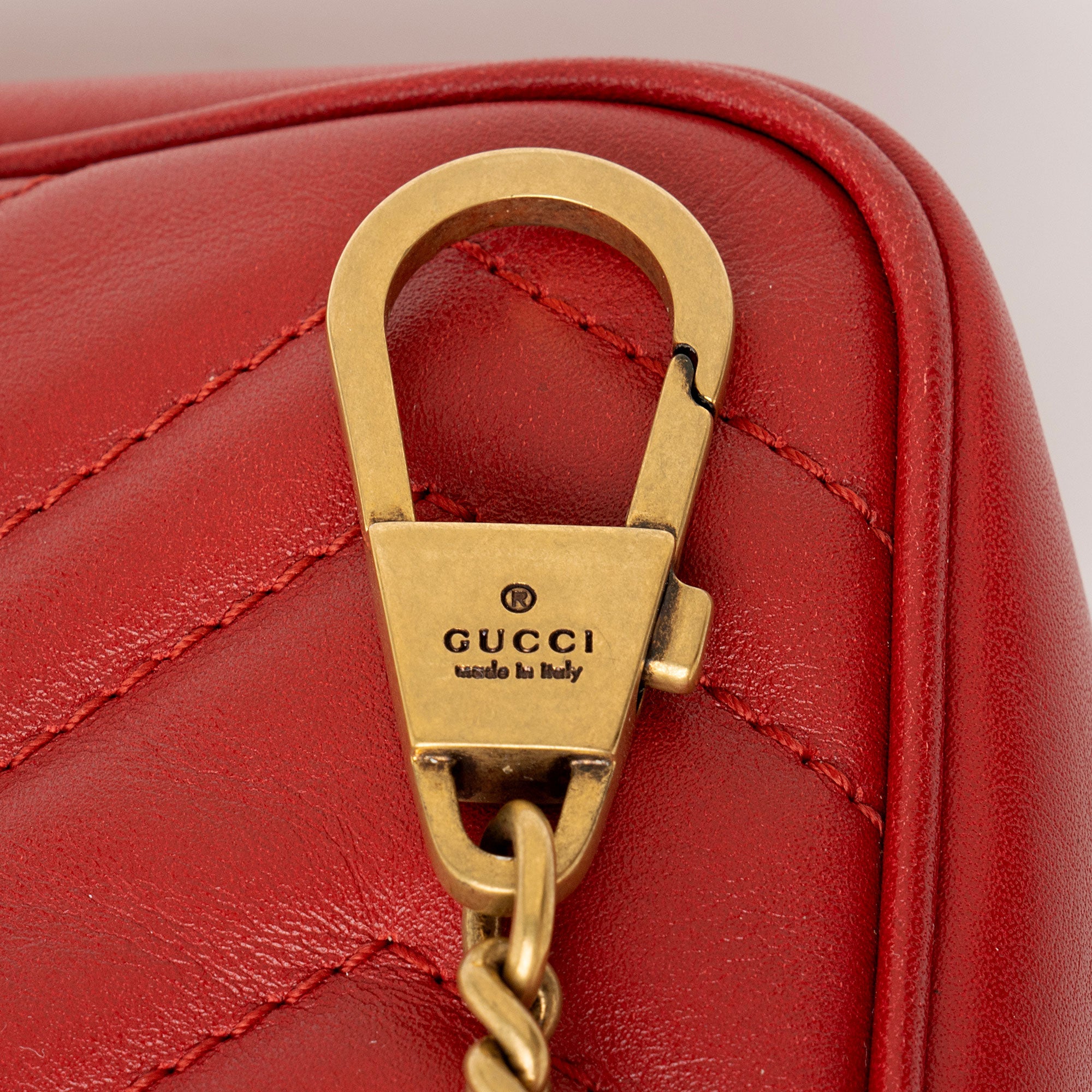 Gucci Matelasse Leather GG Marmont Mini Flap Bag