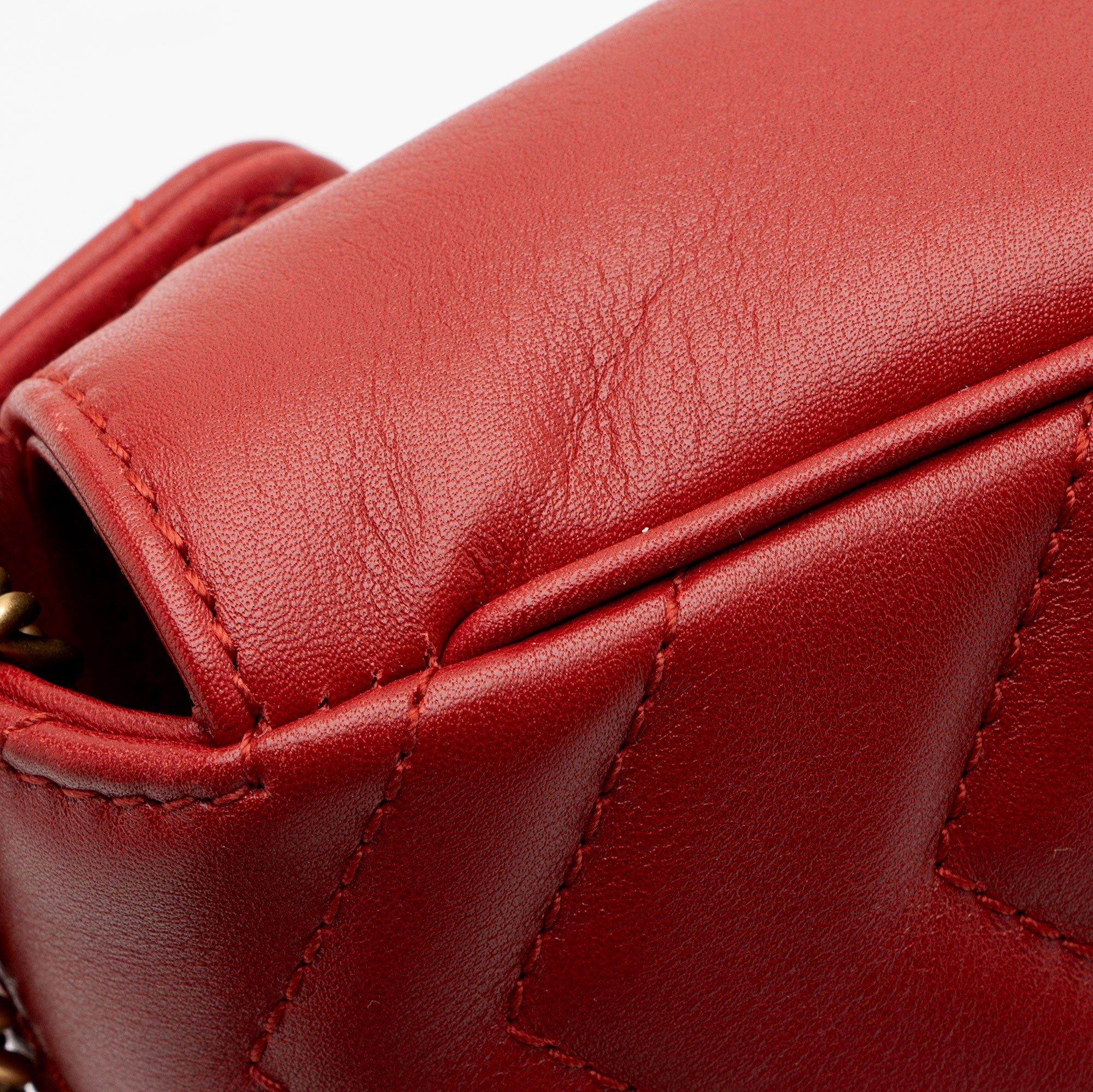Gucci Matelasse Leather GG Marmont Mini Flap Bag