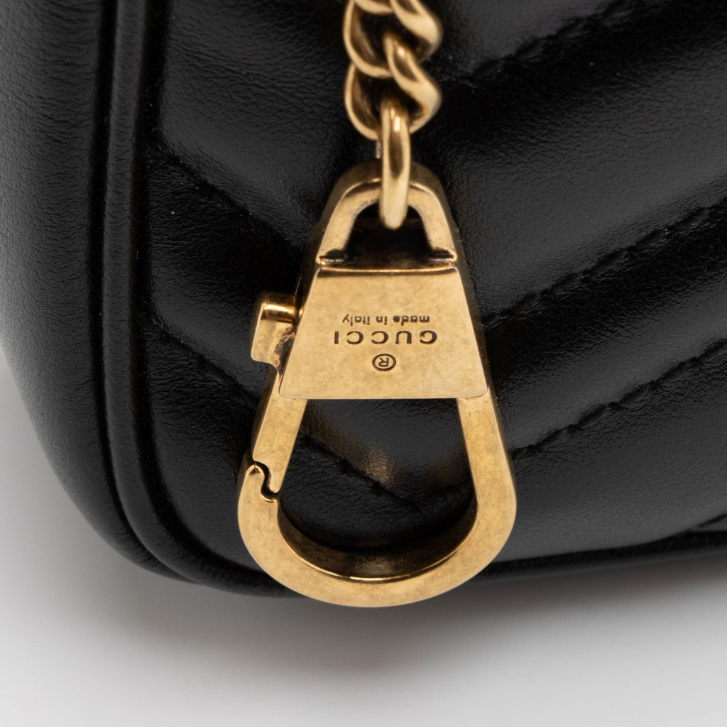 Gucci Matelasse Leather GG Marmont Mini Flap Bag