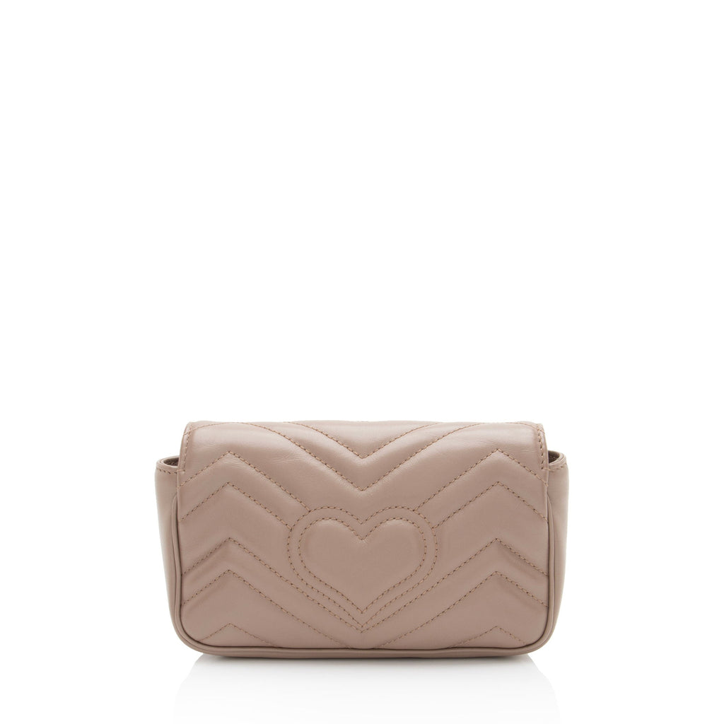 Gucci Matelasse Leather GG Marmont Mini Flap Bag