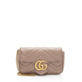 Gucci Matelasse Leather GG Marmont Mini Flap Bag