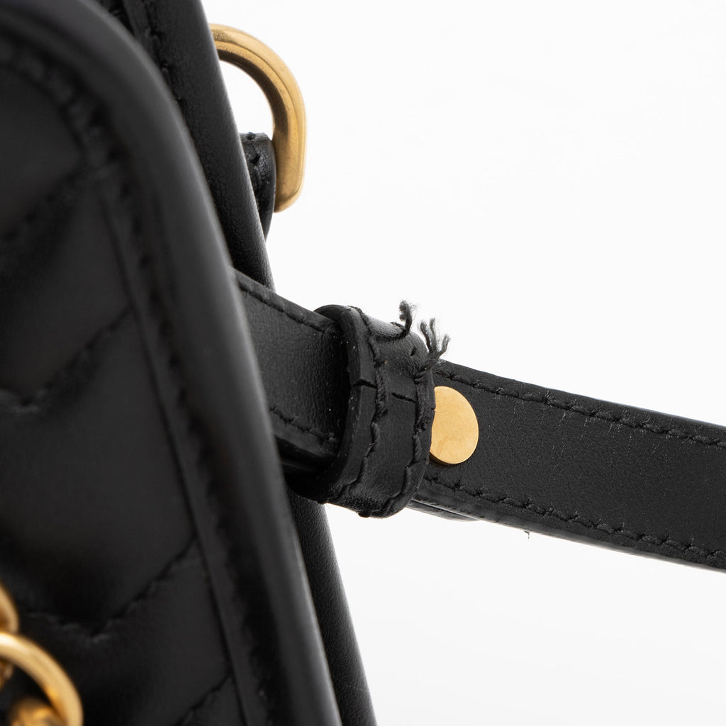 Gucci Matelasse Leather GG Marmont Mini Tote