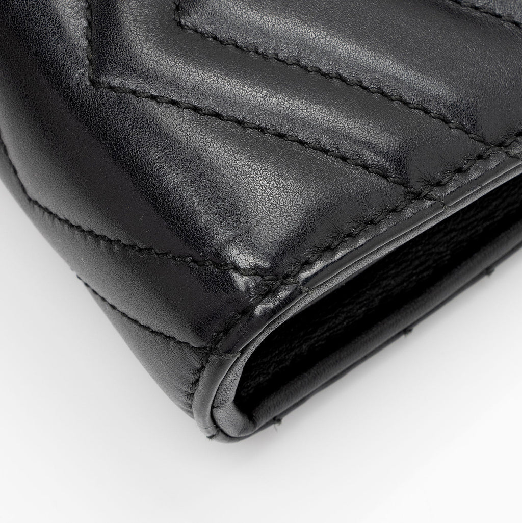 Gucci Matelasse Leather GG Marmont Mini Wallet on Chain Bag (SHF-0WR0OD)