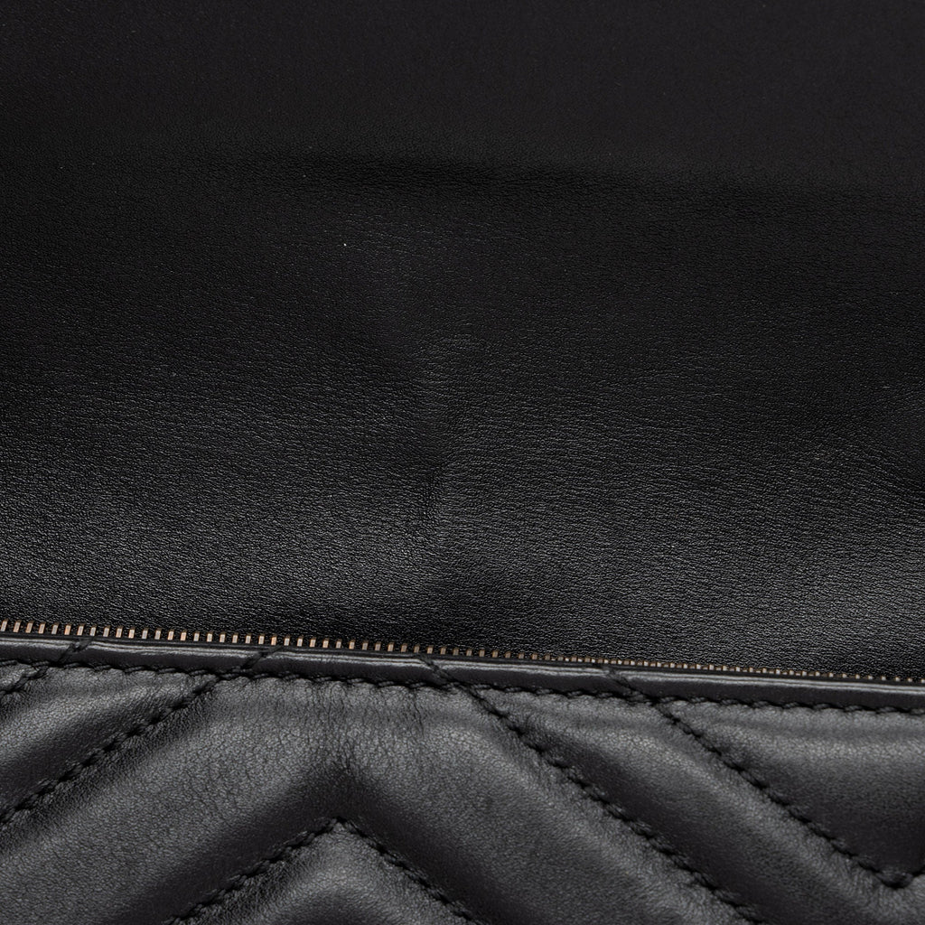 Gucci Matelasse Leather GG Marmont Mini Wallet on Chain Bag (SHF-0WR0OD)
