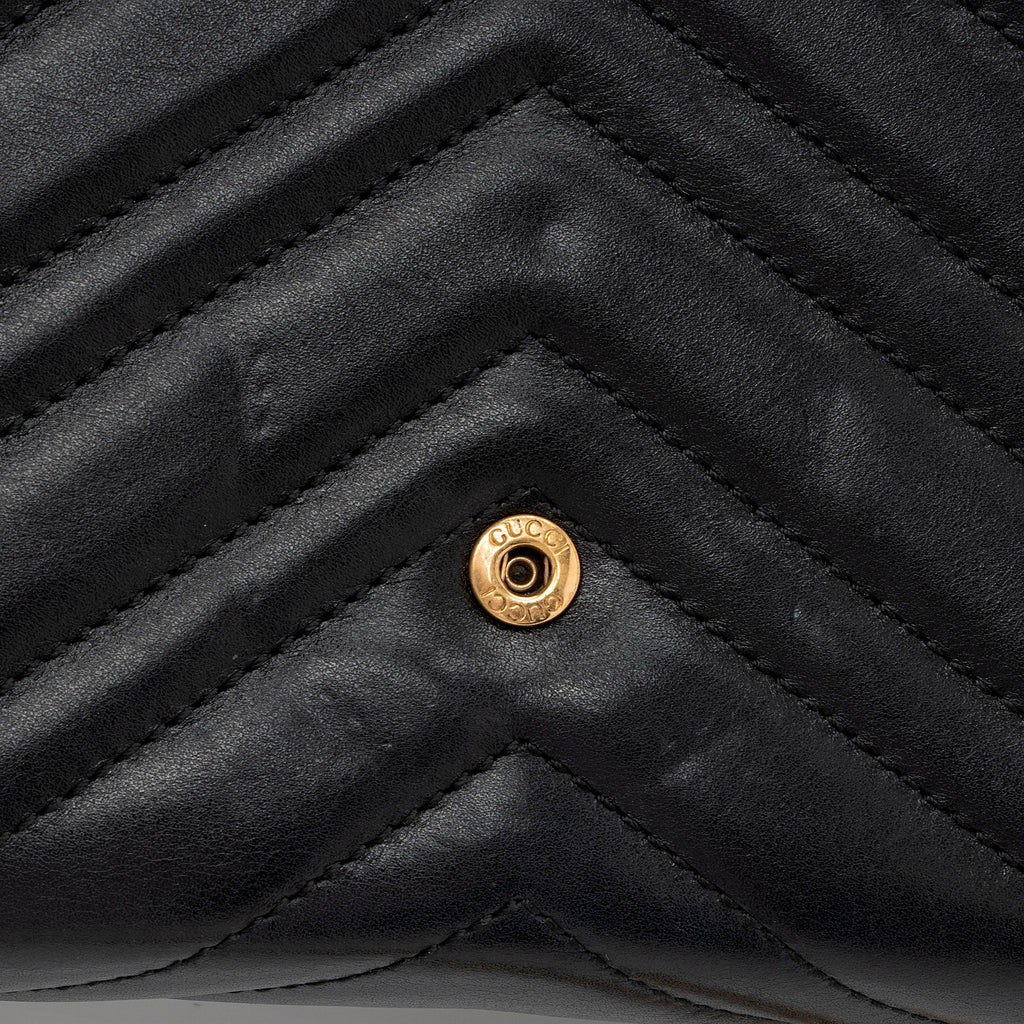 Gucci Matelasse Leather GG Marmont Mini Wallet on Chain Bag (SHF-0WR0OD)
