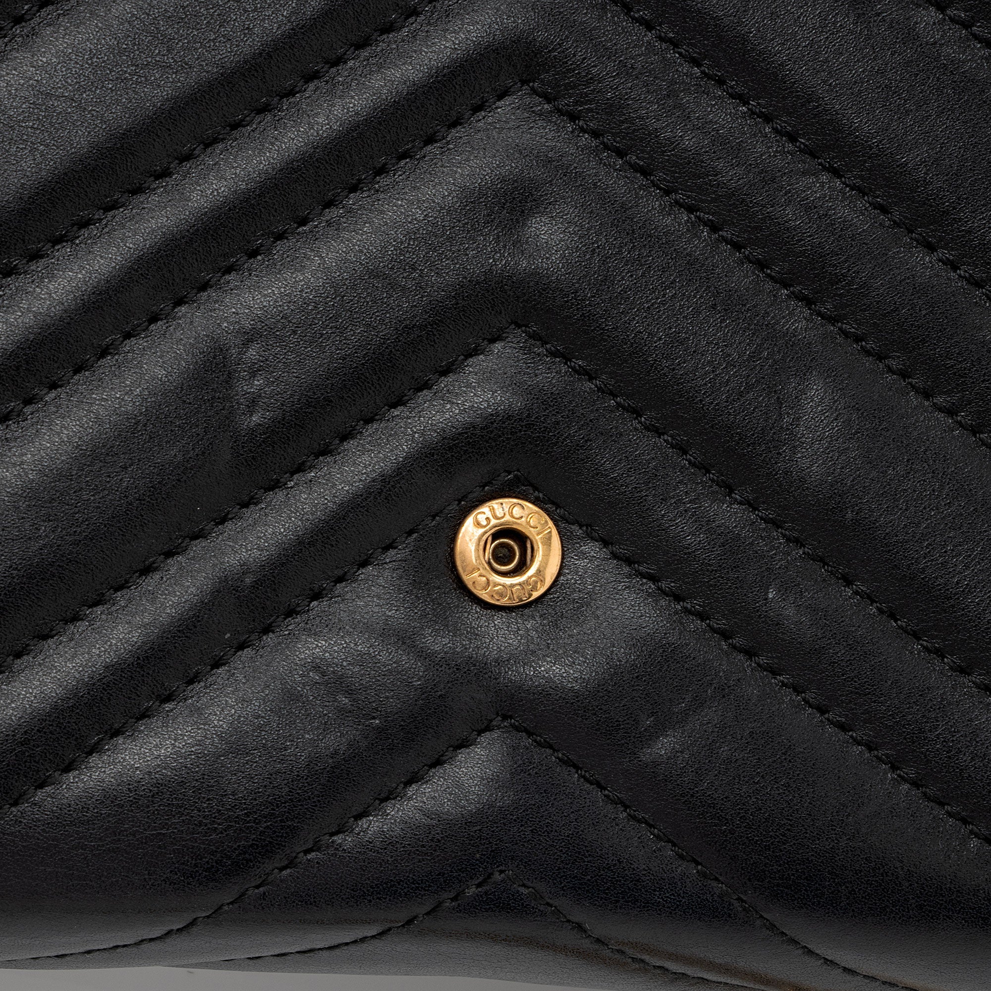 Gucci Matelasse Leather GG Marmont Mini Wallet on Chain Bag (SHF-0WR0OD)