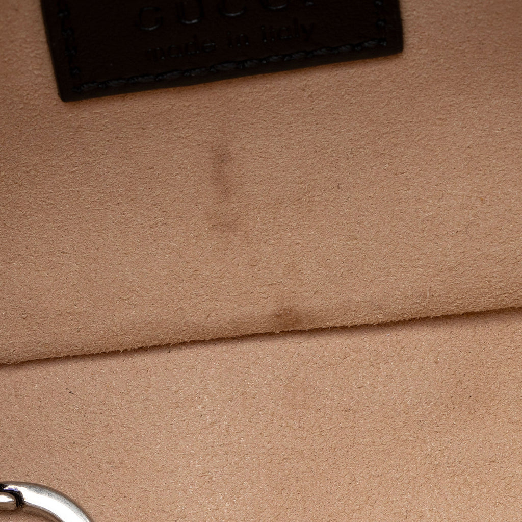 Gucci Matelasse Leather GG Marmont Monochrome Belt Bag (SHF-2itioi)