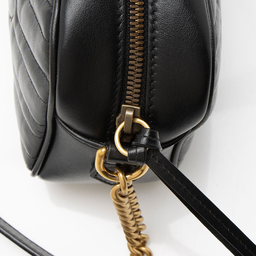 Gucci Matelasse Leather GG Marmont Small Camera Bag