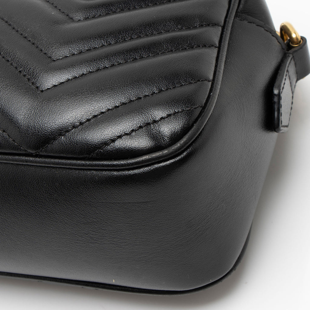 Gucci Matelasse Leather GG Marmont Small Camera Bag