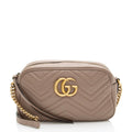 Gucci Matelasse Leather GG Marmont Small Camera Bag