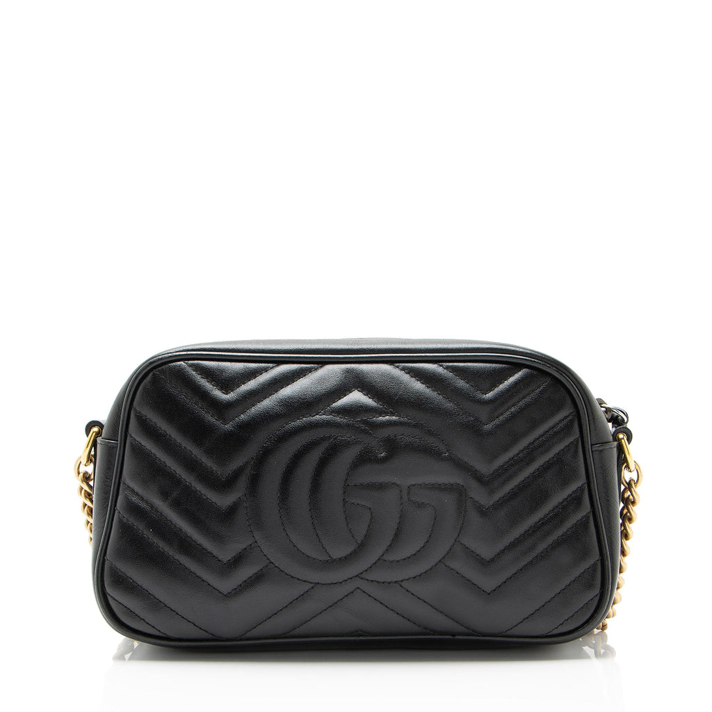 Gucci Matelasse Leather GG Marmont Small Camera Bag