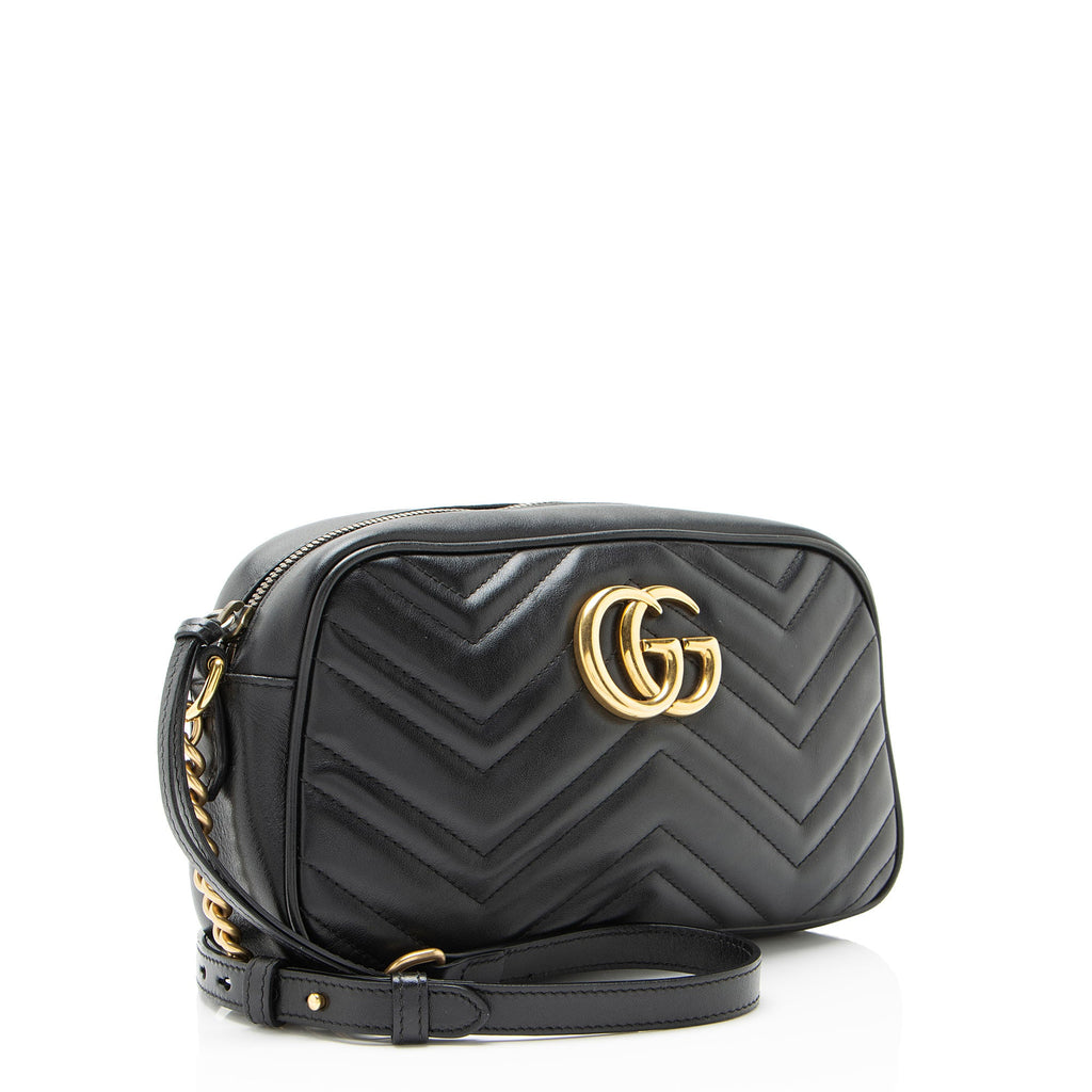 Gucci Matelasse Leather GG Marmont Small Camera Bag
