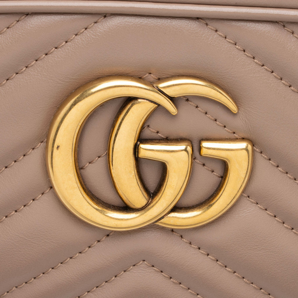Gucci Matelasse Leather GG Marmont Small Camera Bag