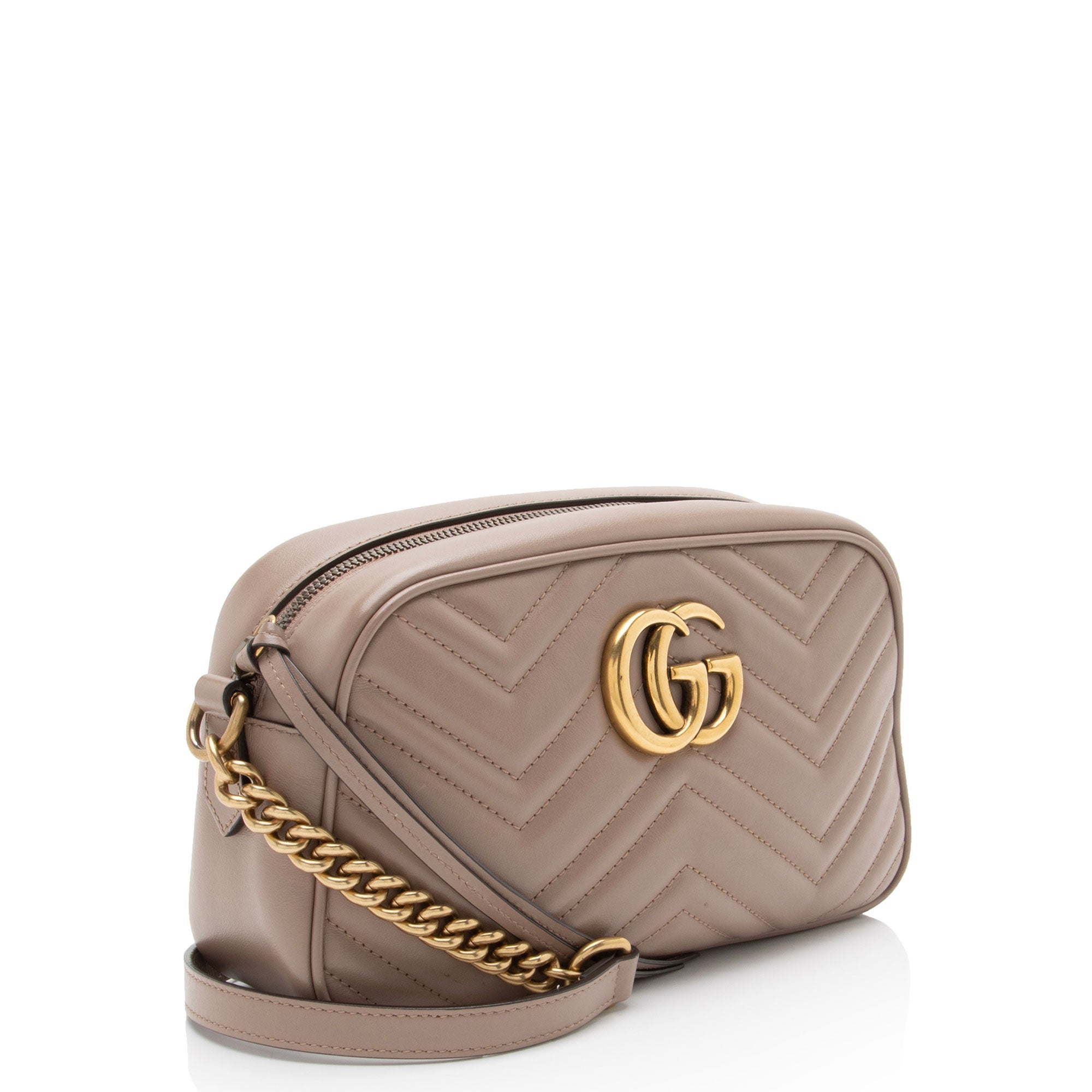 Gucci Matelasse Leather GG Marmont Small Camera Bag
