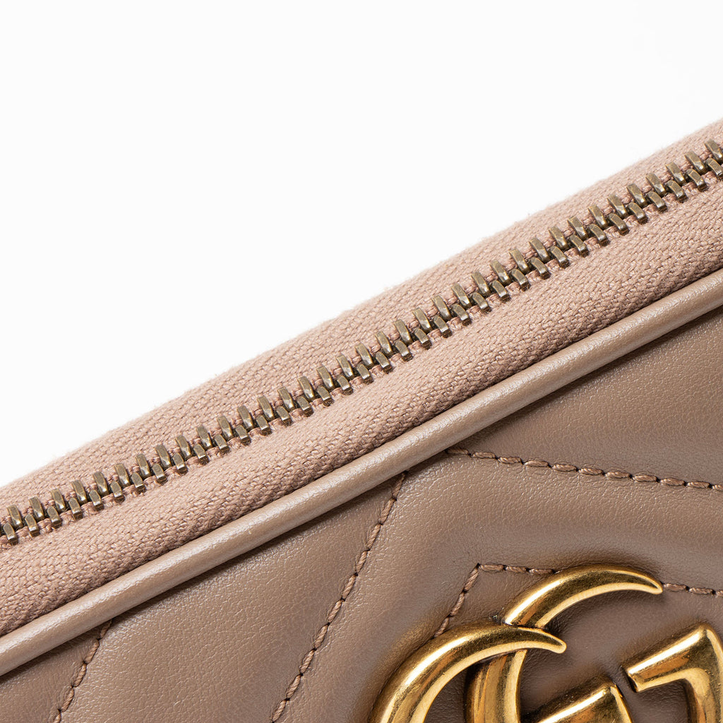Gucci Matelasse Leather GG Marmont Small Crossbody