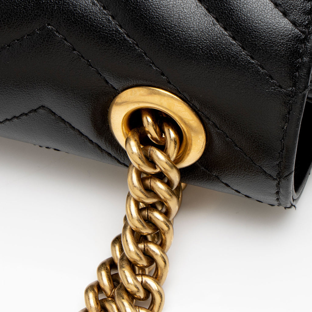 Gucci Matelasse Leather GG Marmont Medium Flap Bag