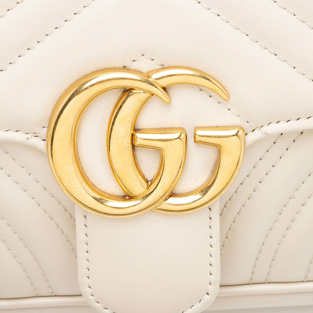 Gucci Matelasse Leather GG Marmont Small Flap Bag