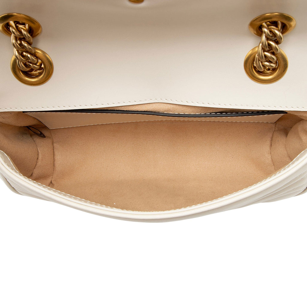 Gucci Matelasse Leather GG Marmont Small Flap Bag