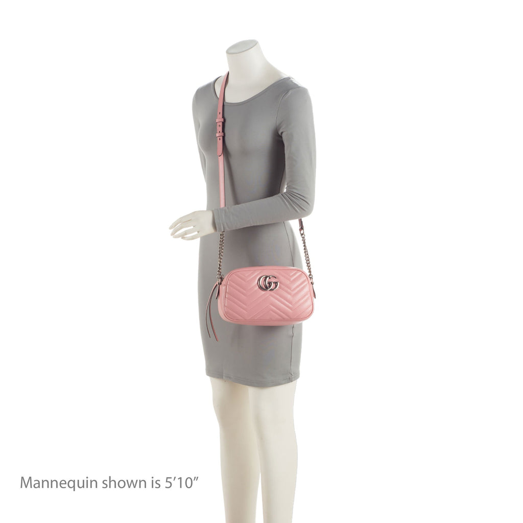 Gucci Matelasse Leather GG Marmont Small Shoulder Bag (SHF-W30FiI)