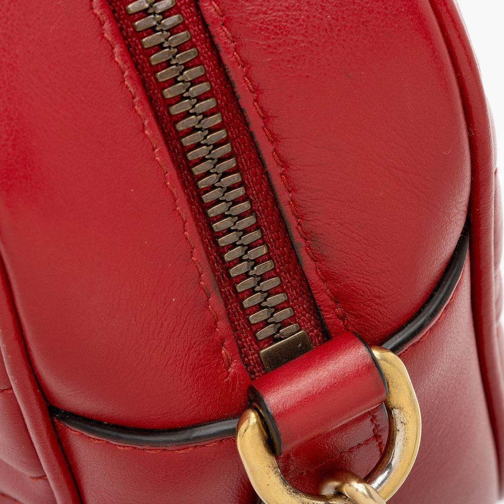 Gucci Matelasse Leather GG Marmont Small Camera Bag