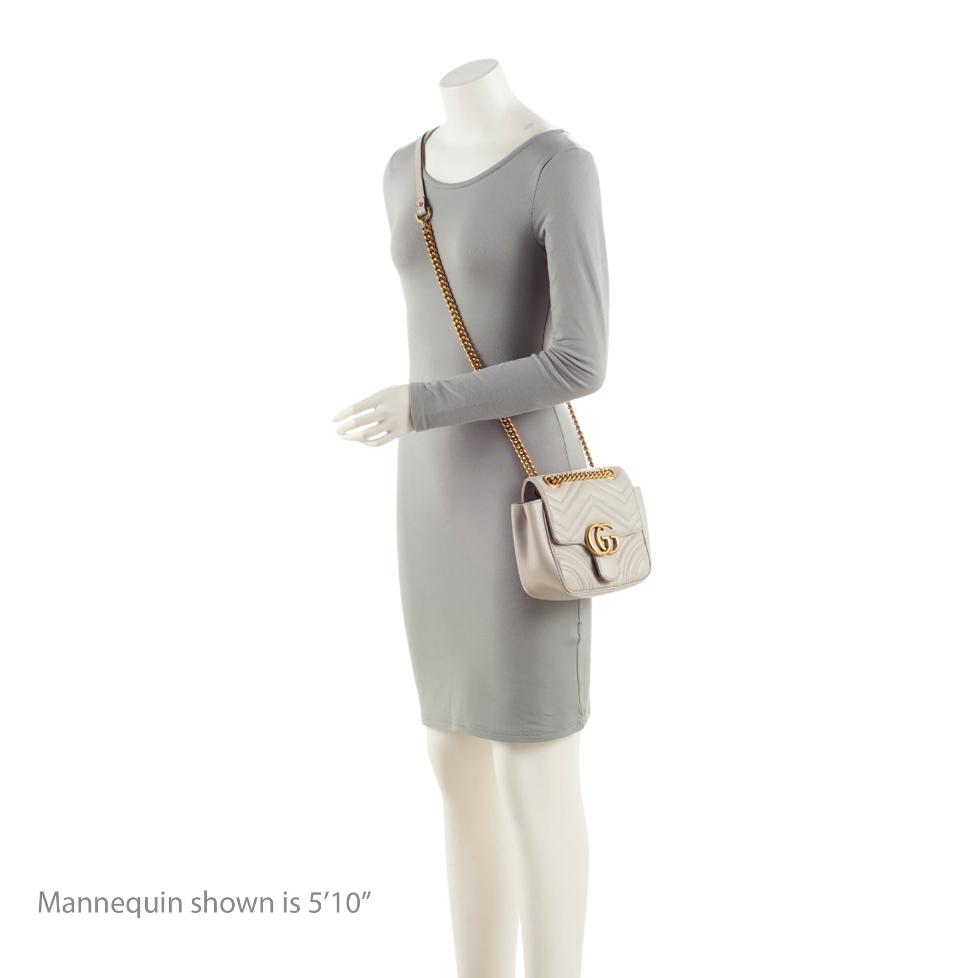 Gucci Matelasse Leather GG Marmont Square Mini Shoulder Bag