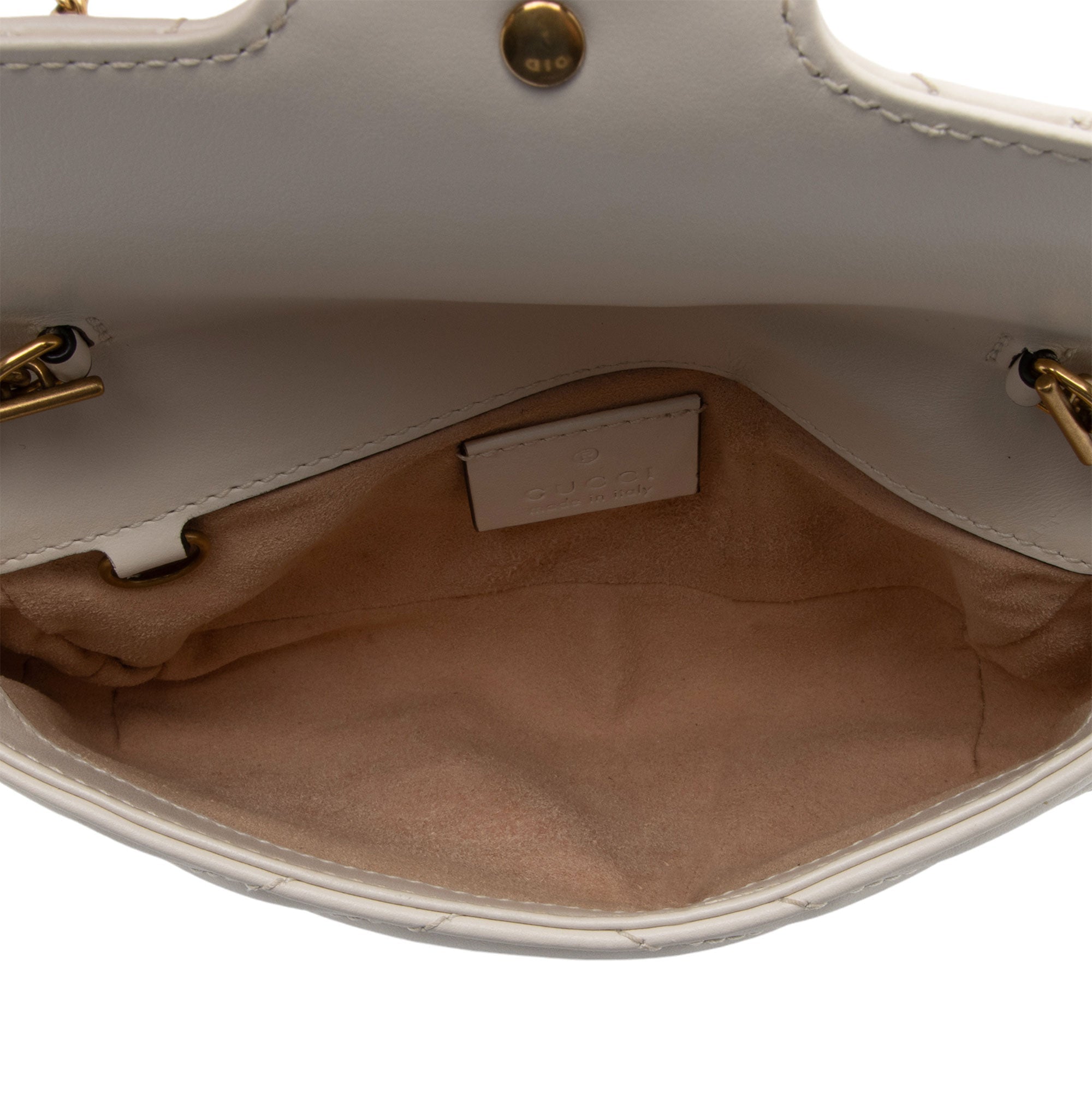 Gucci Matelasse Leather GG Marmont Super Mini Flap Bag (SHF-4vMIDn)