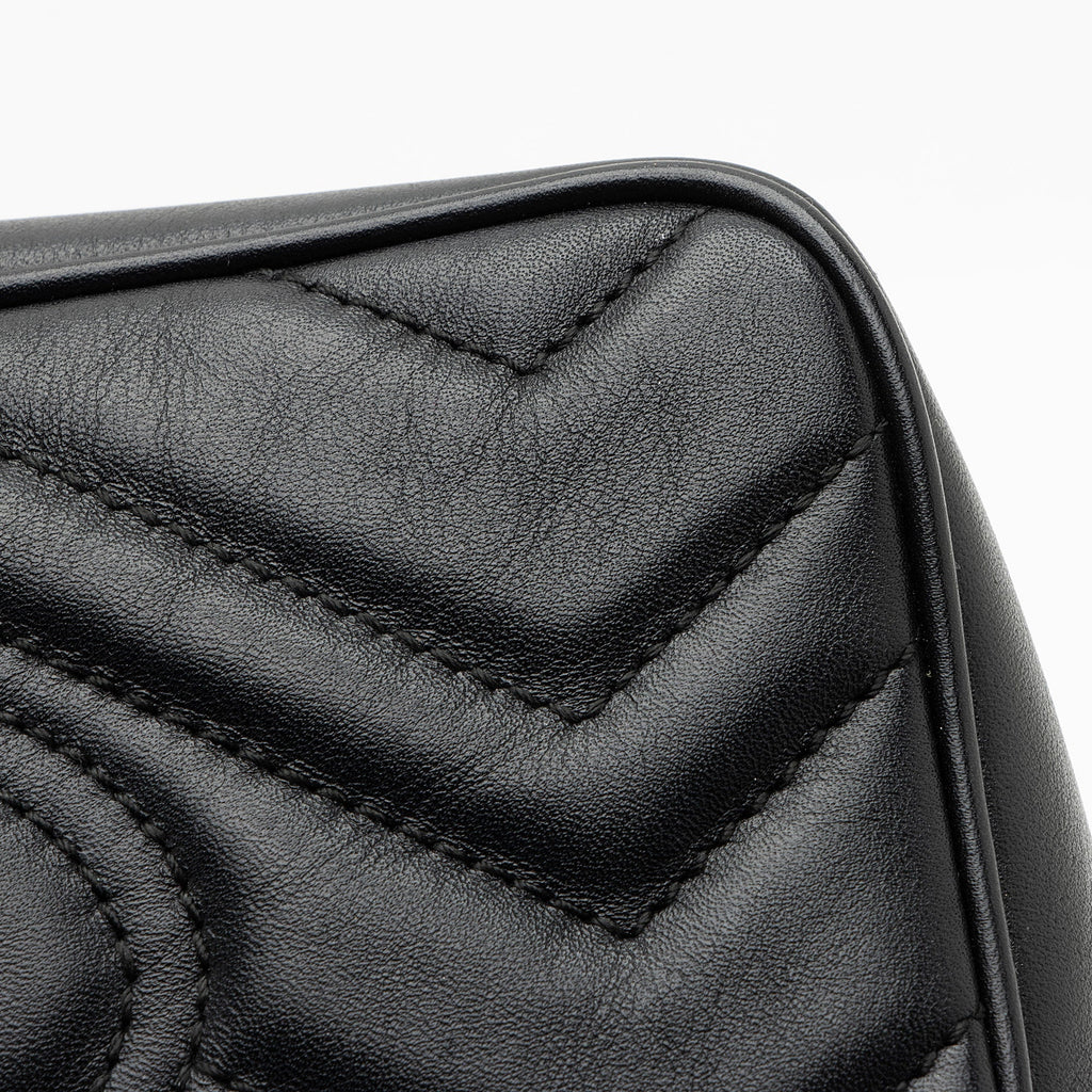 Gucci Matelasse Leather GG Marmont Super Mini Flap Bag (SHF-vdHY2l)