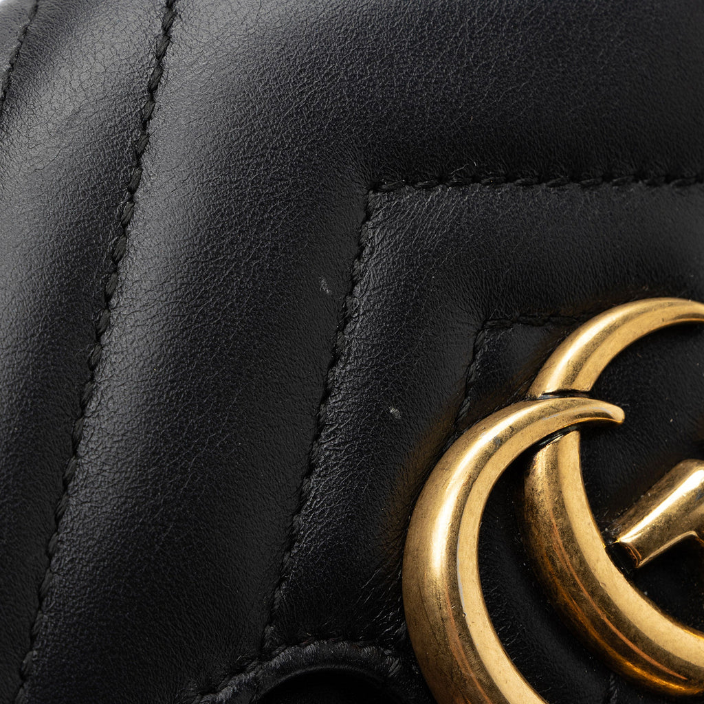 Gucci Matelasse Leather GG Marmont Mini Flap Bag