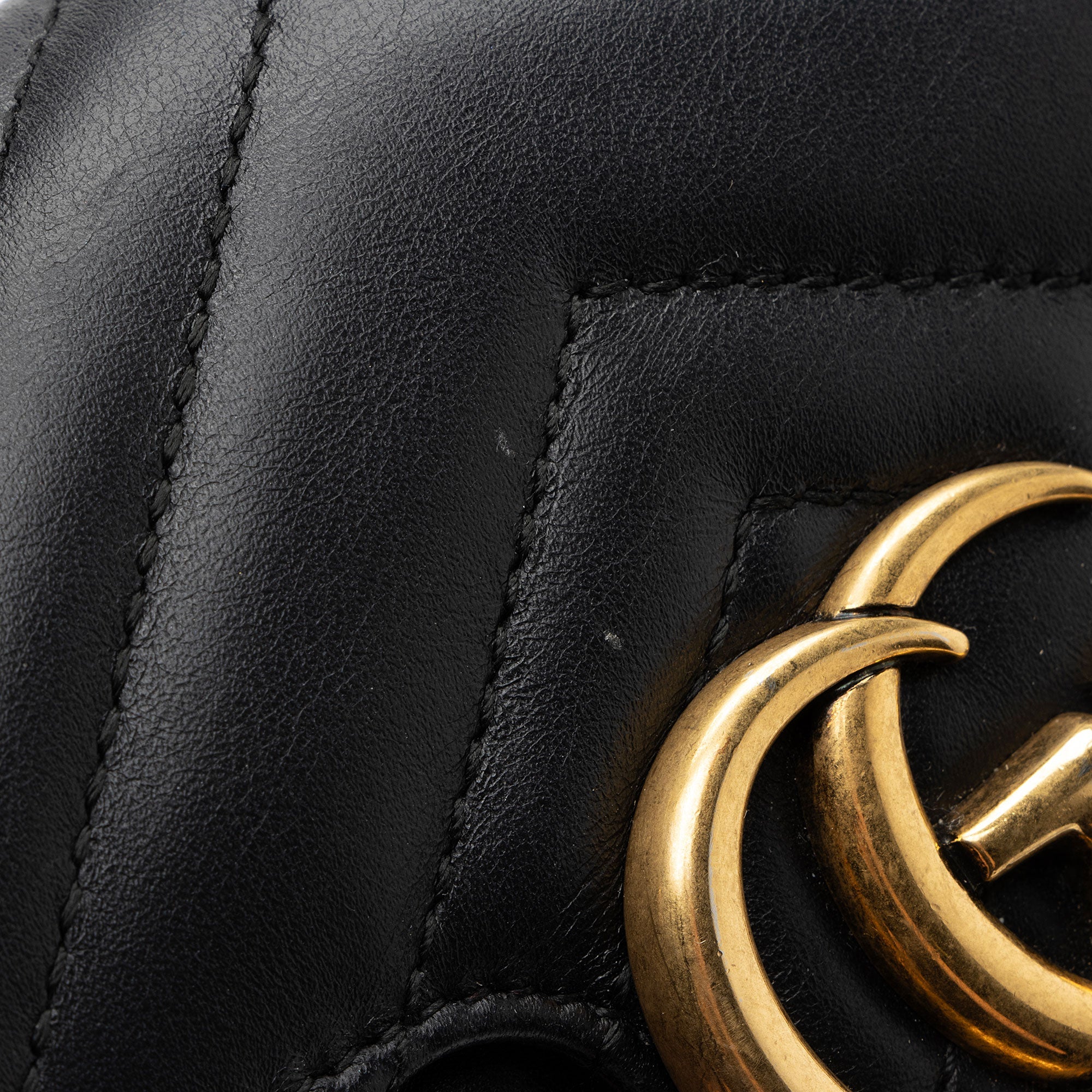 Gucci Matelasse Leather GG Marmont Mini Flap Bag