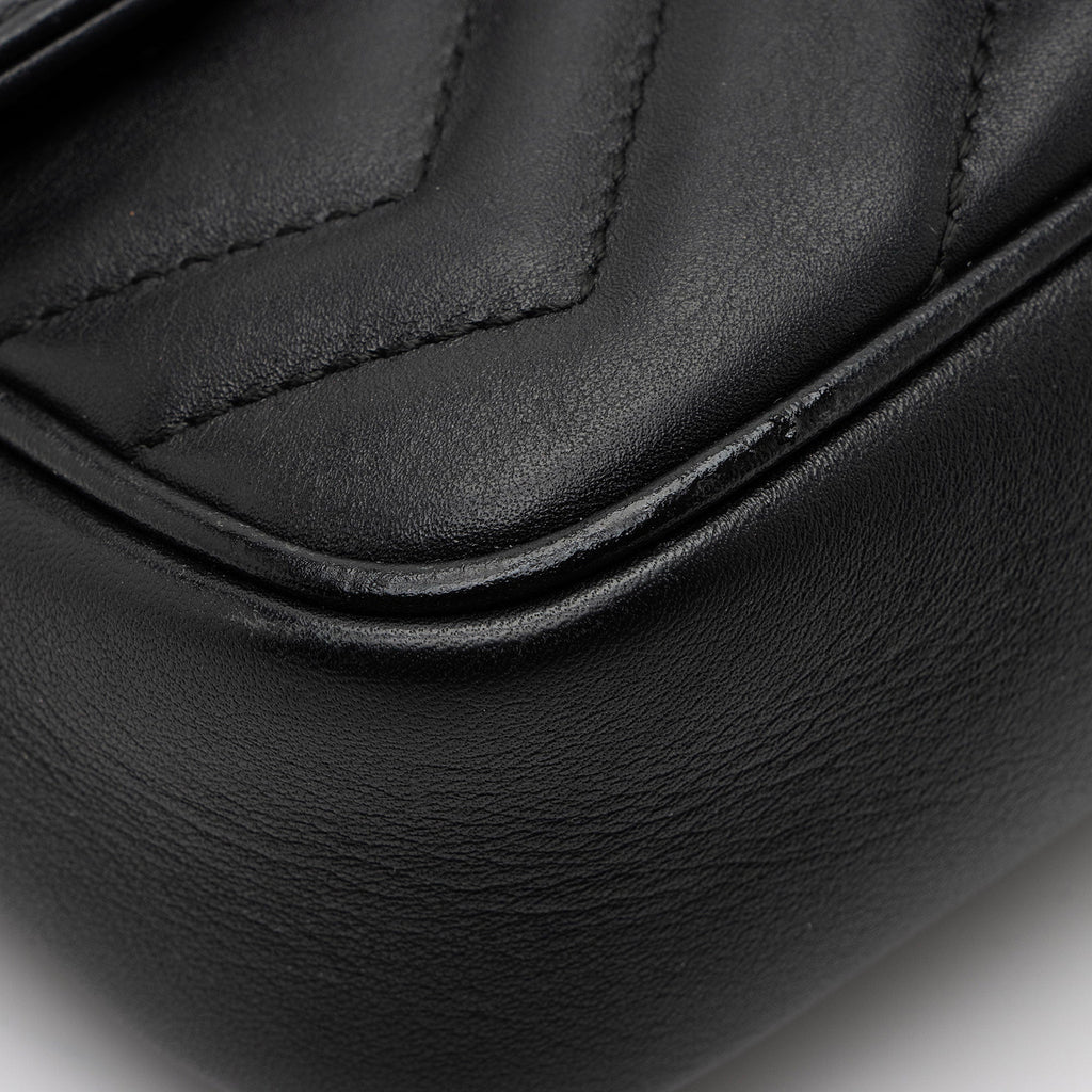 Gucci Matelasse Leather GG Marmont Mini Flap Bag