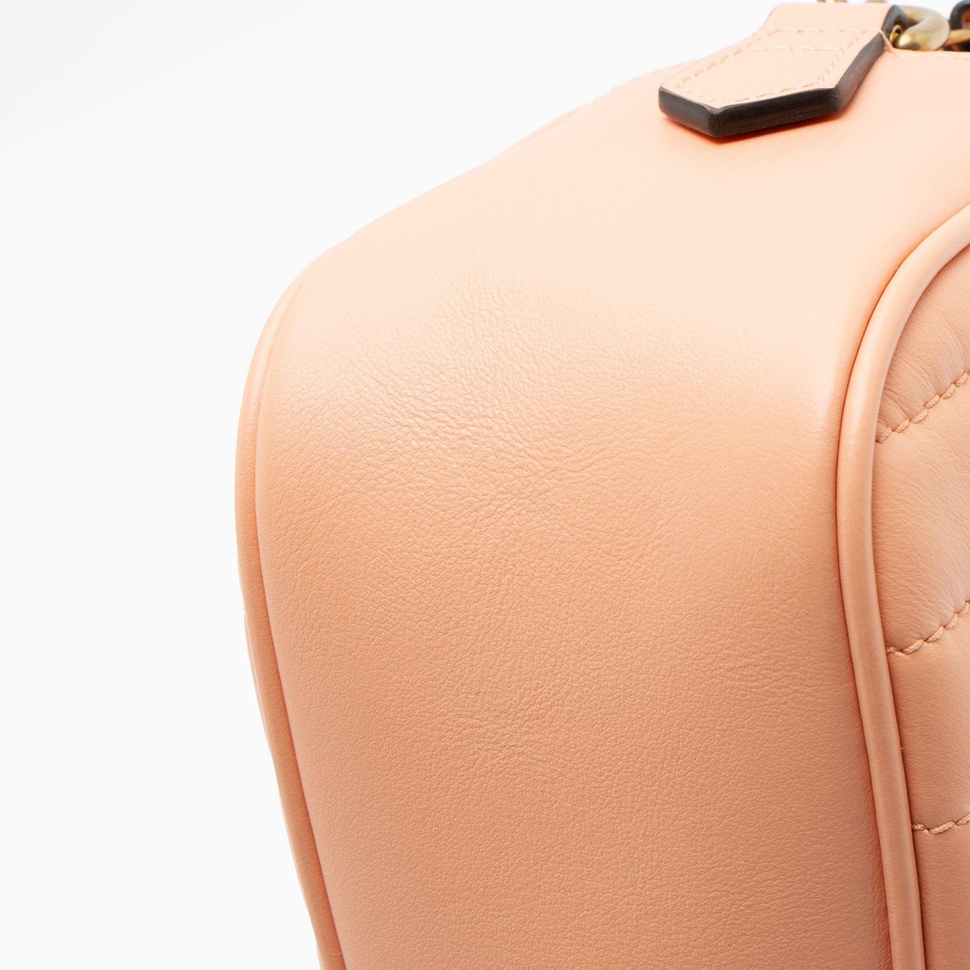 Gucci Matelasse Leather GG Marmont Vertical Ring Small Camera Bag
