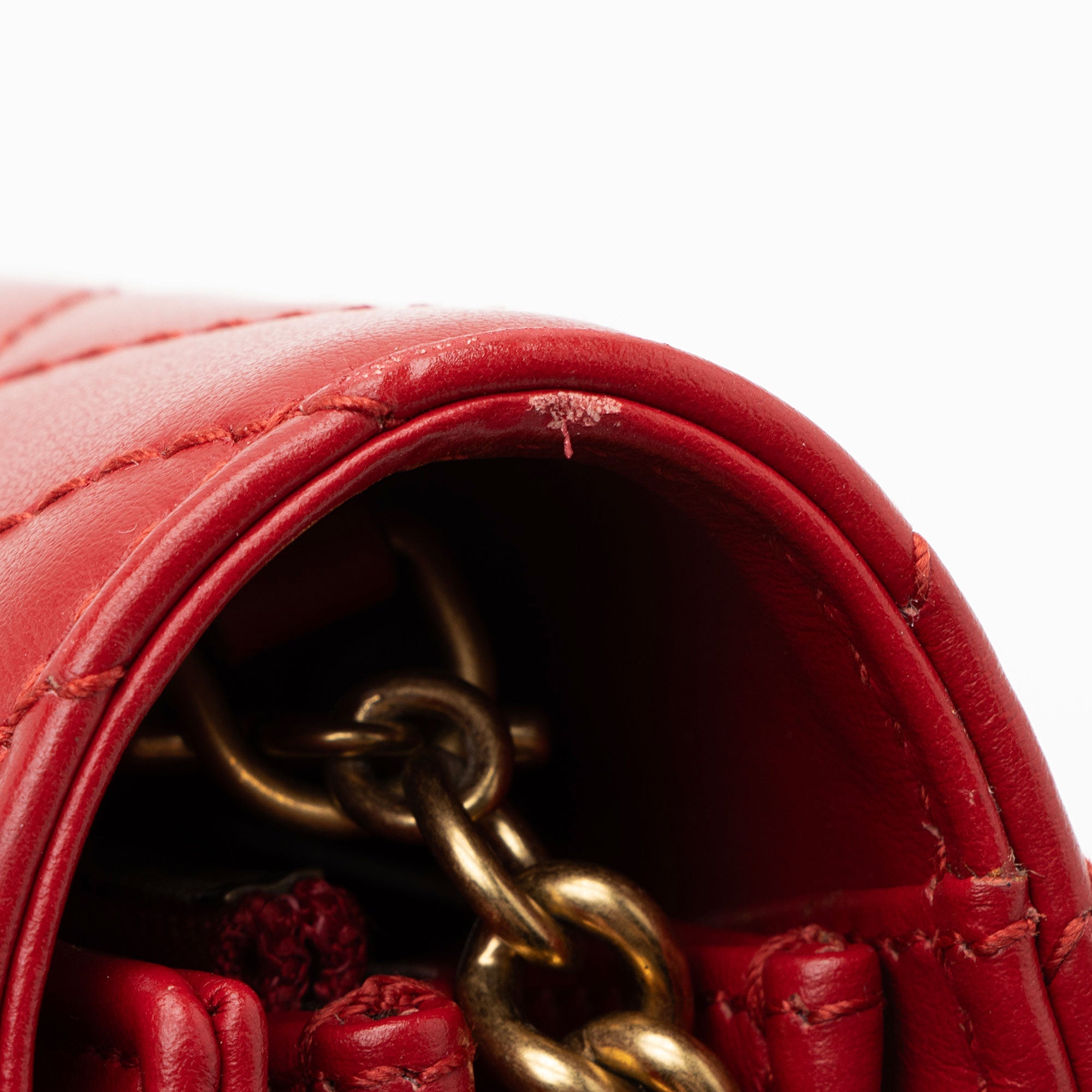 Gucci Matelasse Leather GG Marmont Wallet on Chain