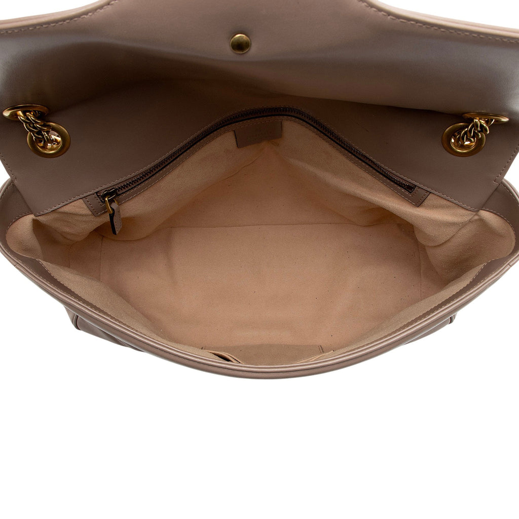 Gucci Matelasse Leather GG Marmont XL Flap Bag