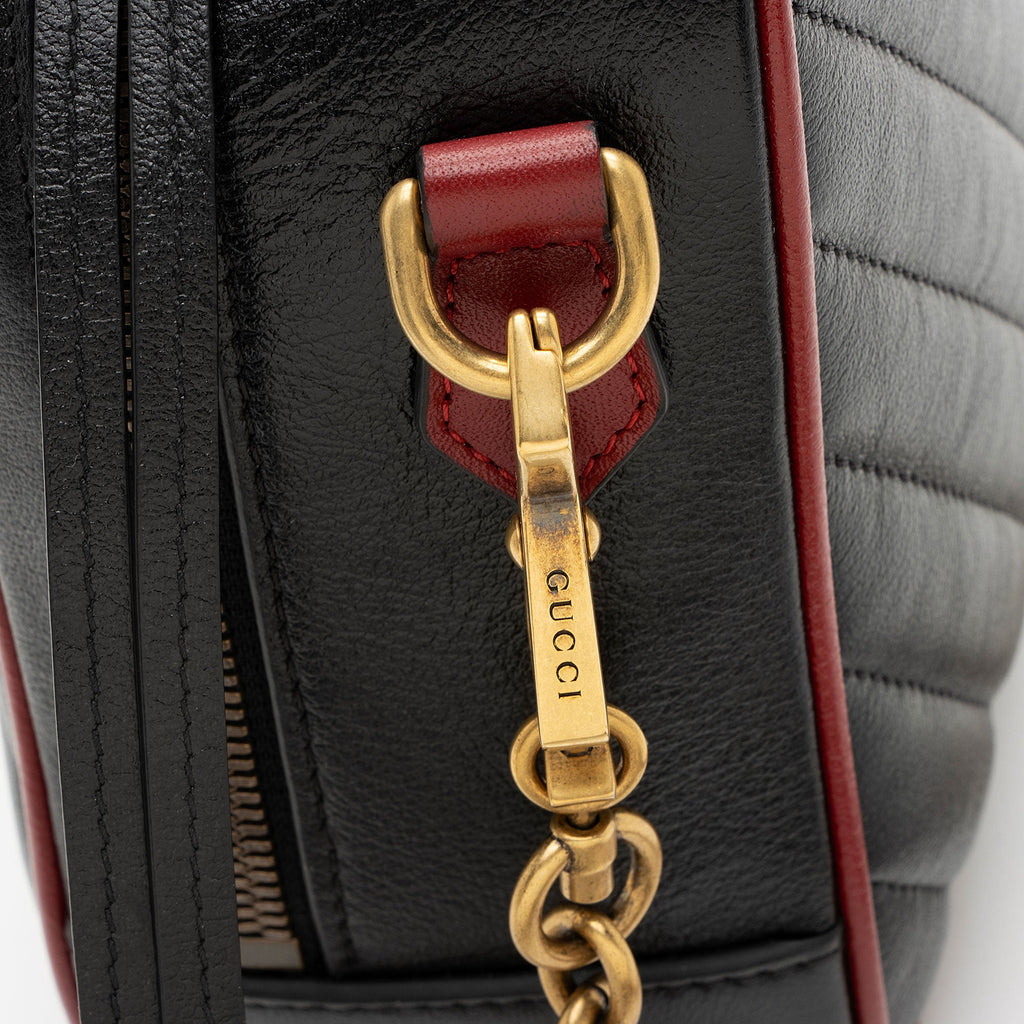 Gucci Matelasse Leather Torchon GG Marmont Bamboo Top Handle