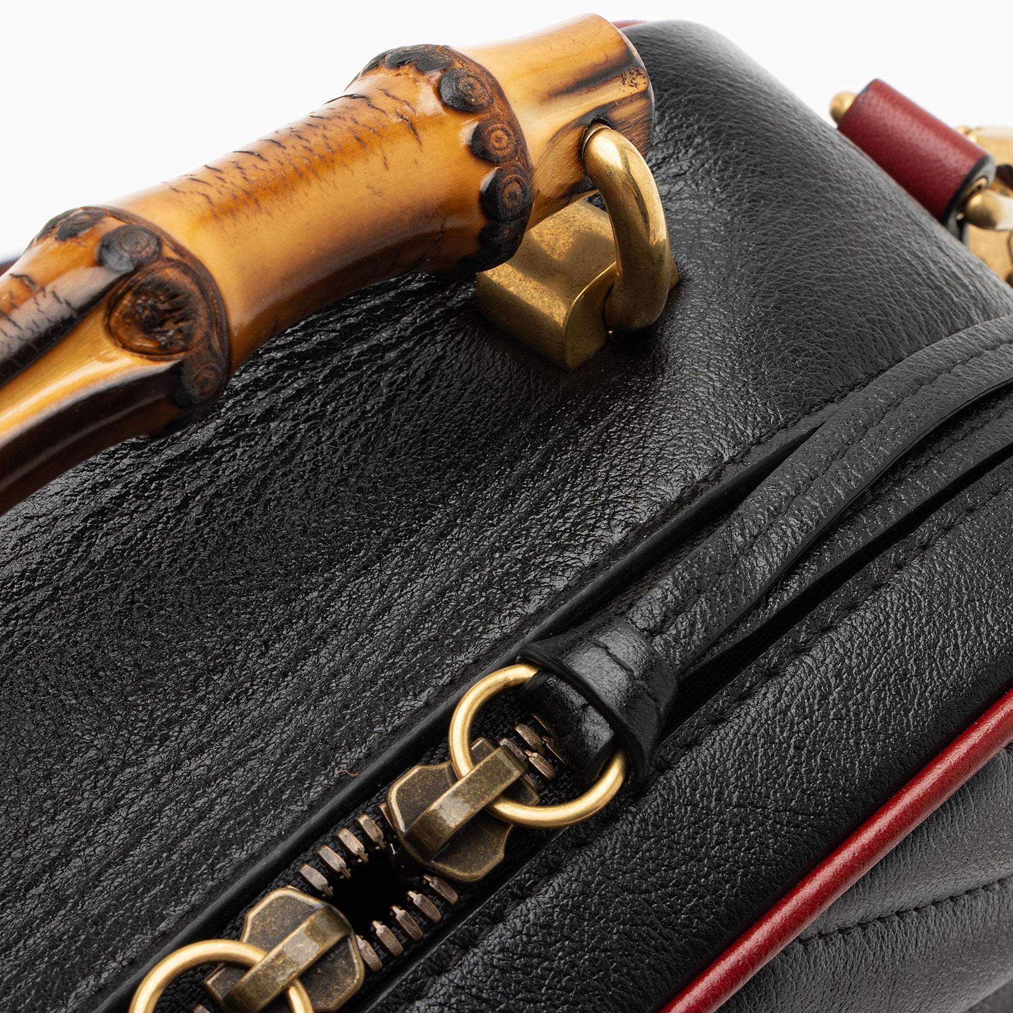 Gucci Matelasse Leather Torchon GG Marmont Bamboo Top Handle