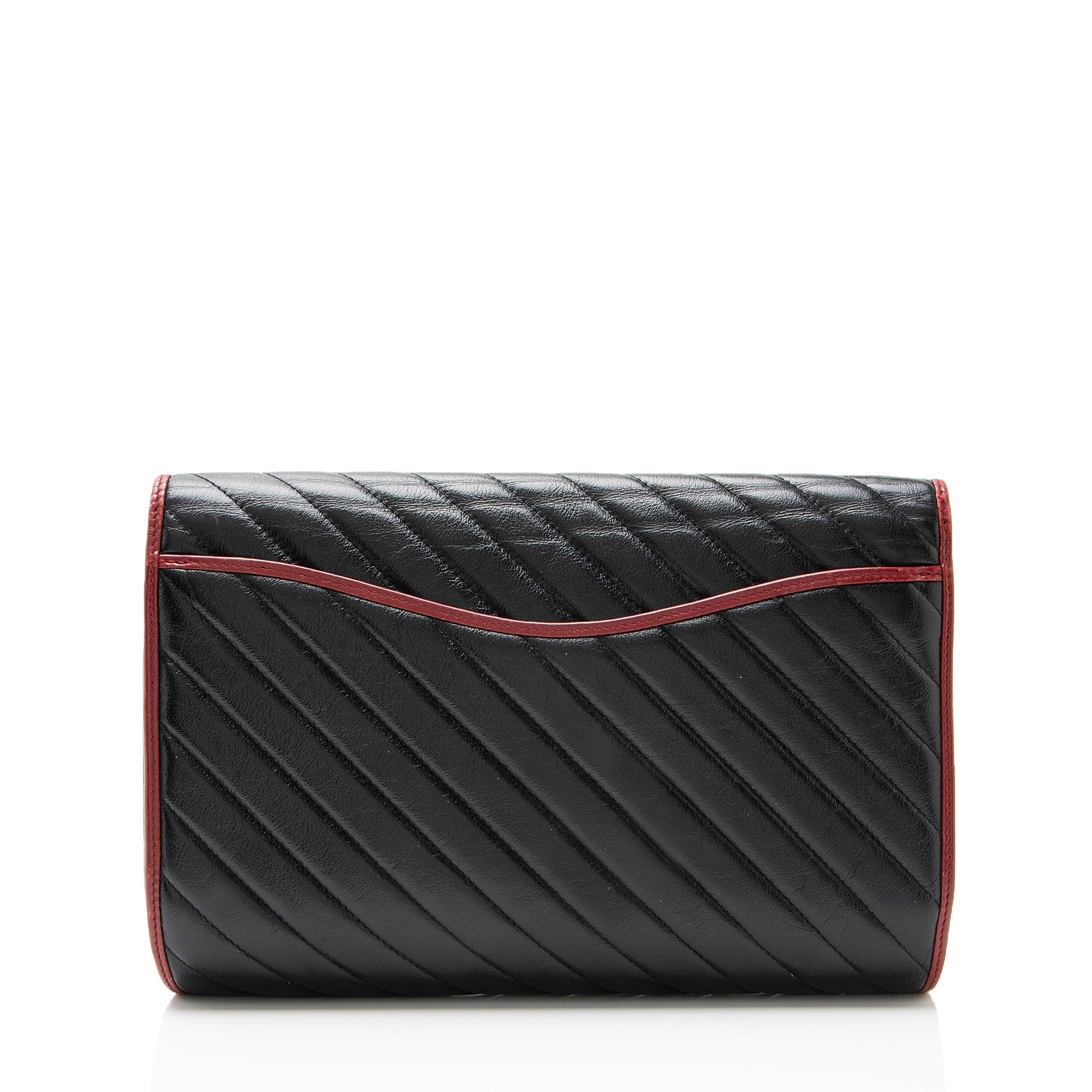 Gucci Matelasse Leather Torchon GG Marmont Clutch