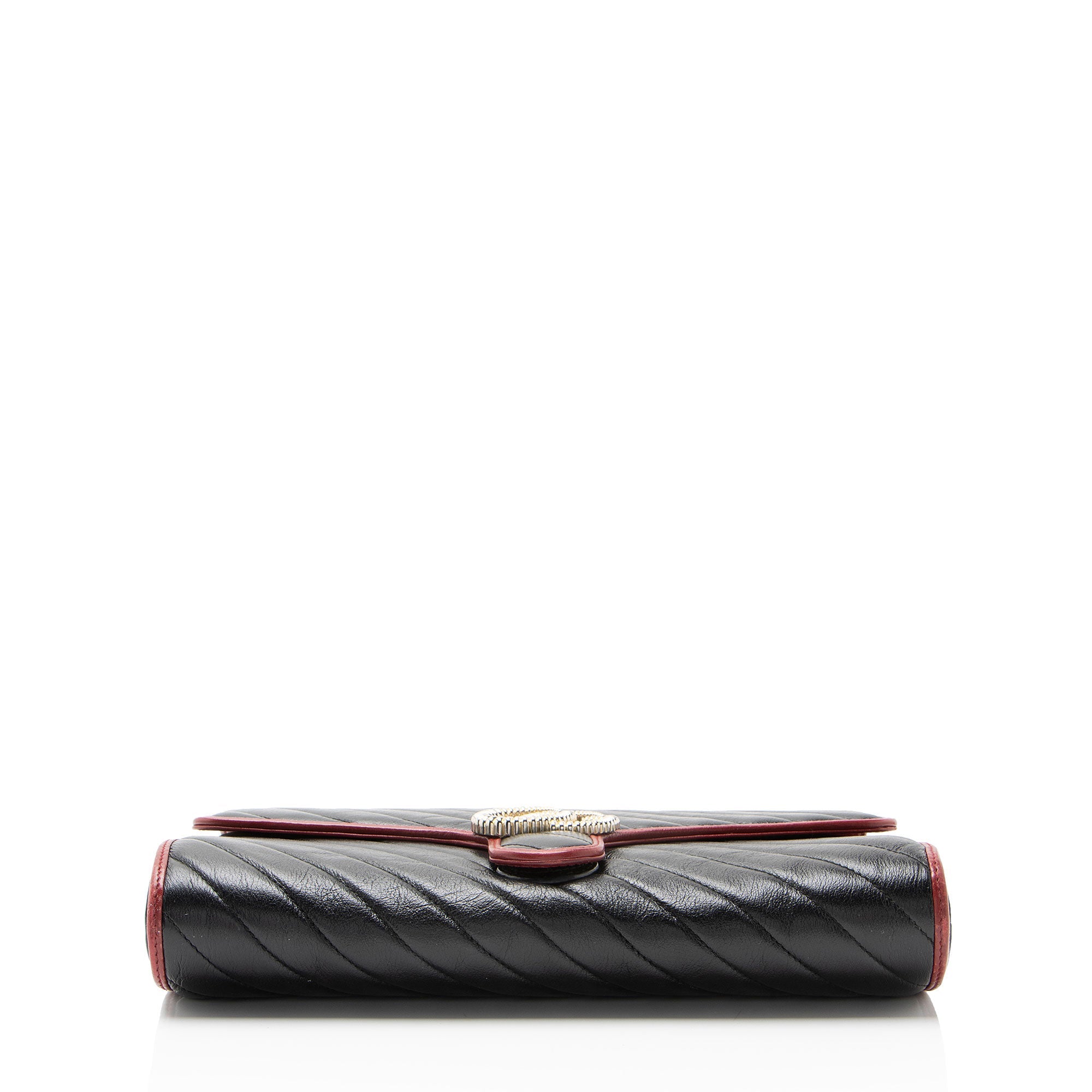 Gucci Matelasse Leather Torchon GG Marmont Clutch