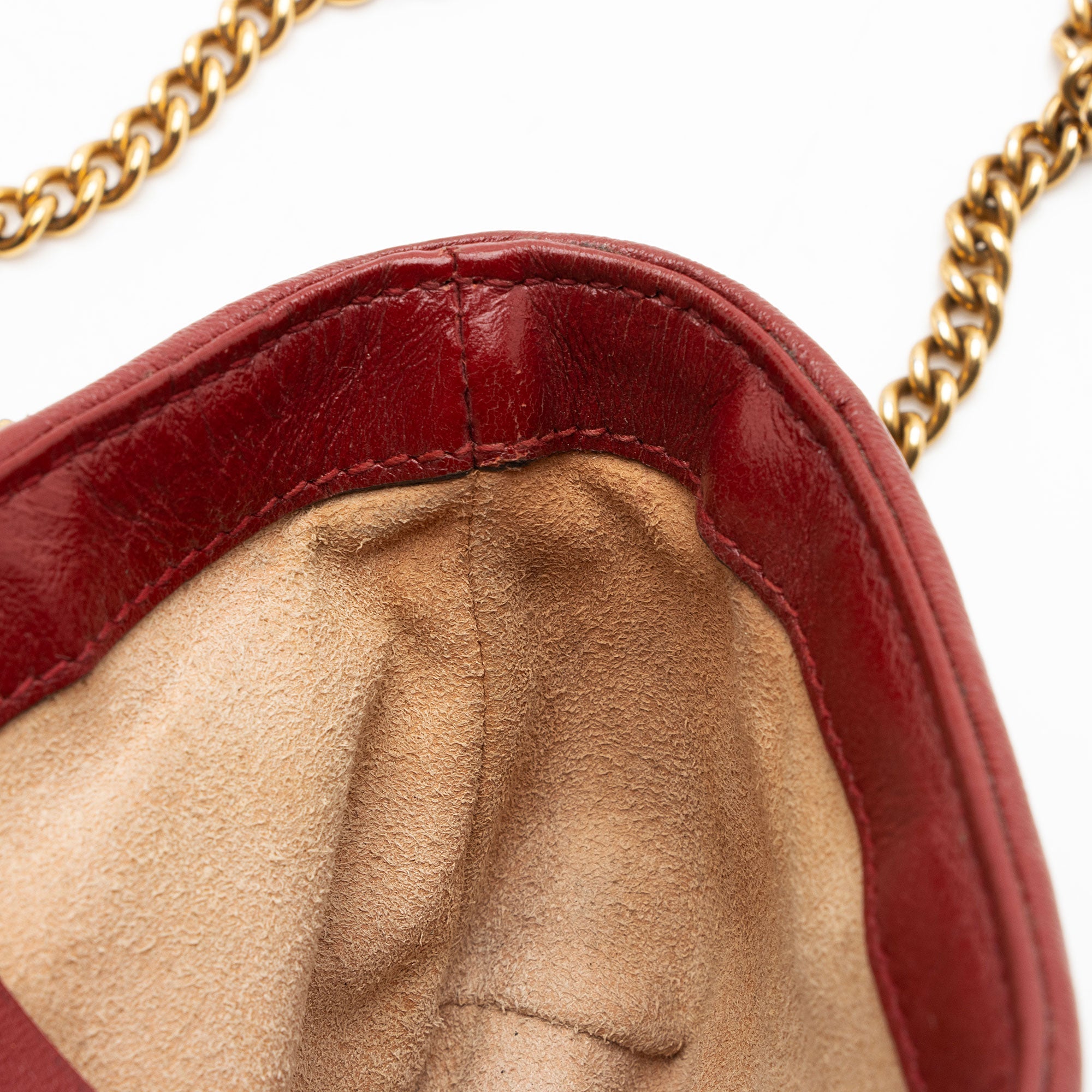 Gucci Matelasse Leather Torchon GG Marmont Mini Flap Bag