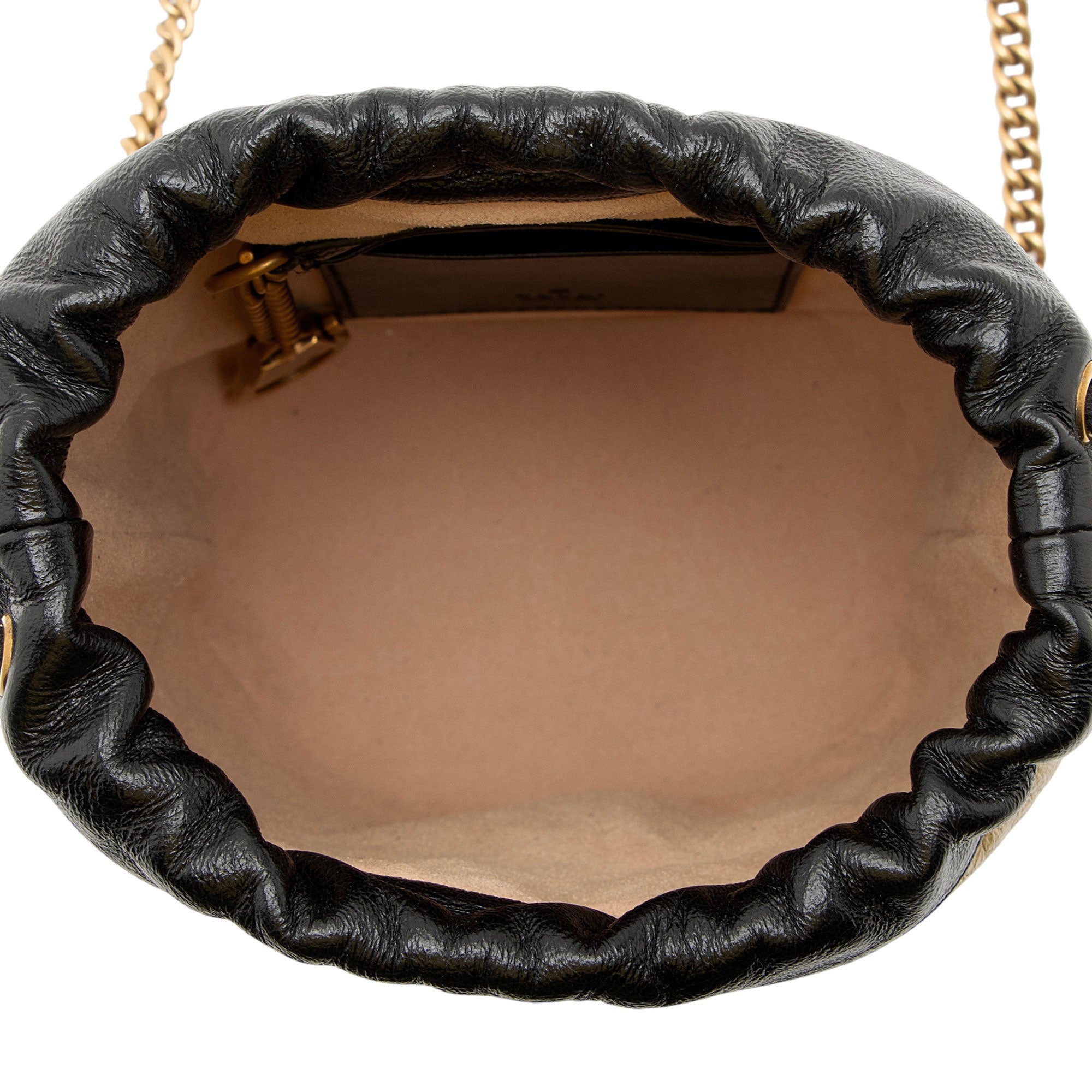Gucci Matelasse Leather Torchon GG Marmont Small Bucket Bag
