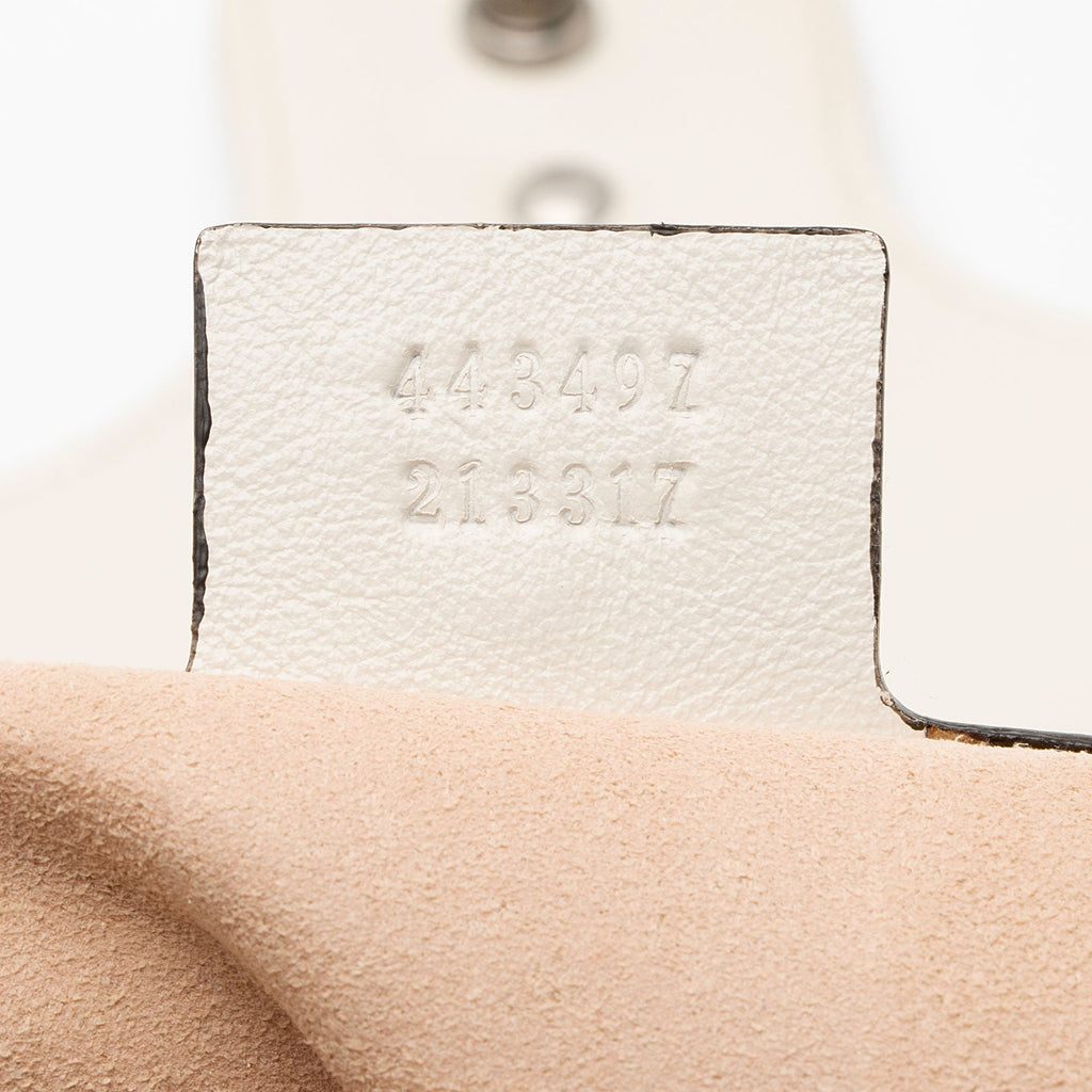 Gucci Matelasse Leather Torchon GG Marmont Small Flap Bag (SHF-V987rt)