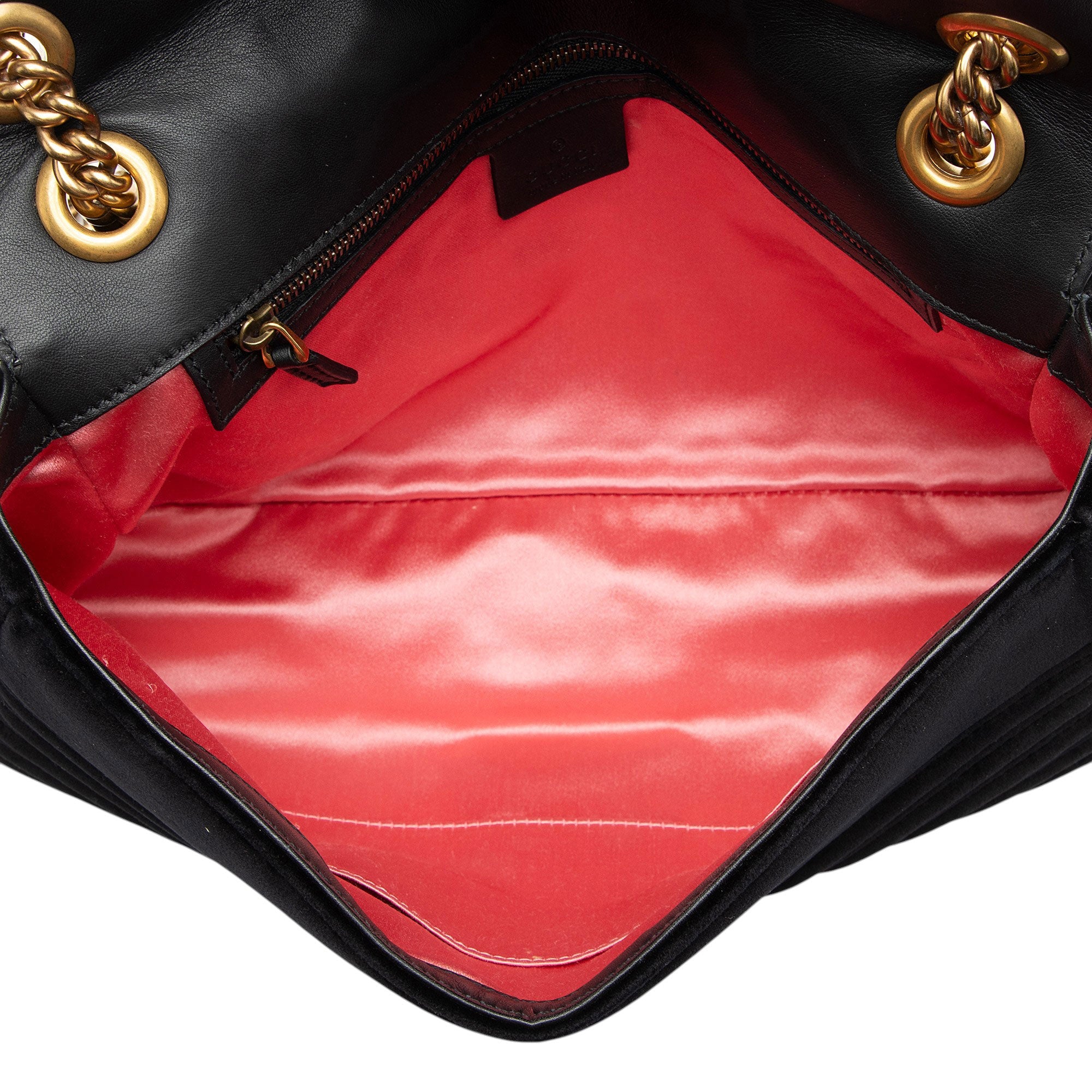 Gucci Matelasse Velvet GG Marmont Large Flap Bag