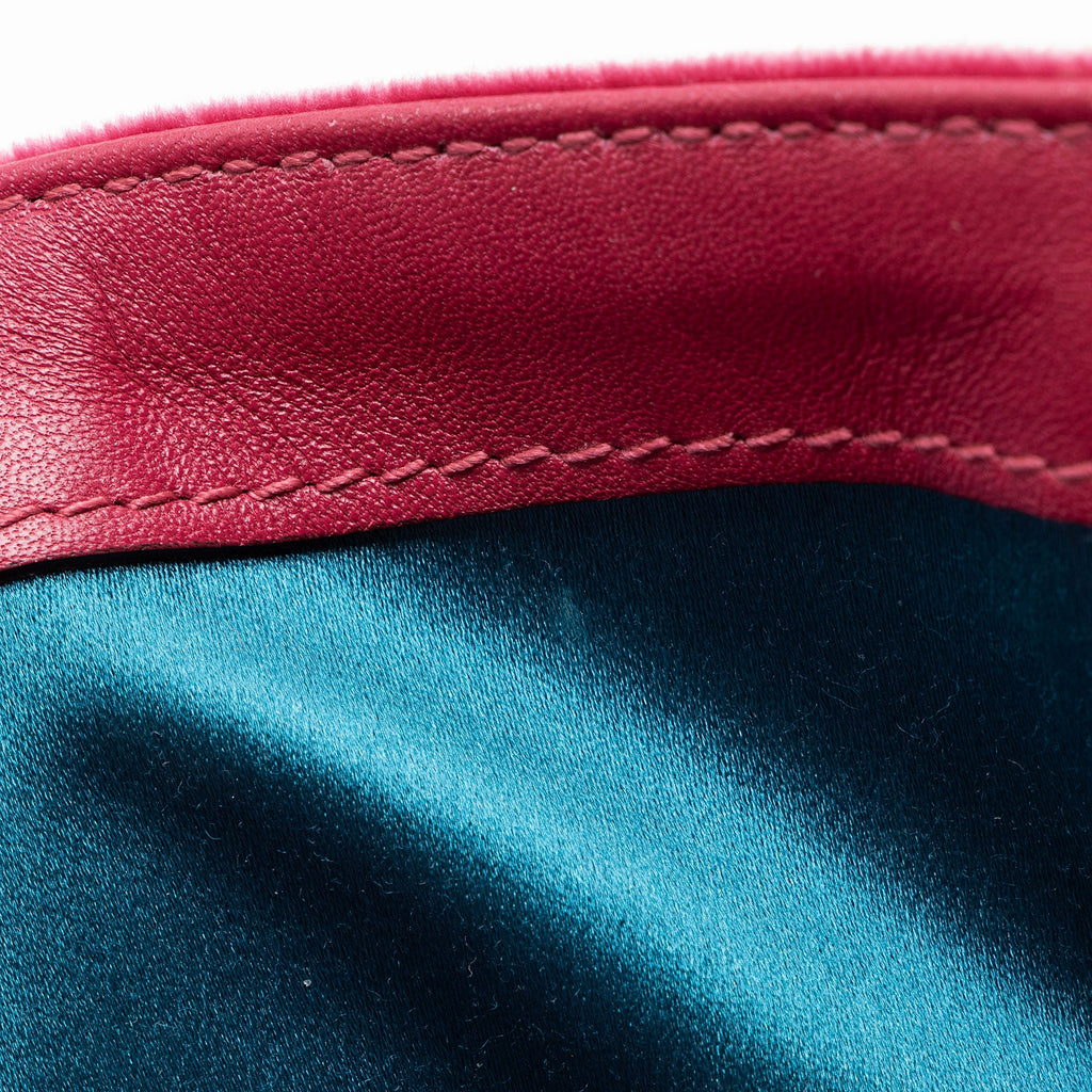 Gucci Matelasse Velvet GG Marmont Medium Flap Bag