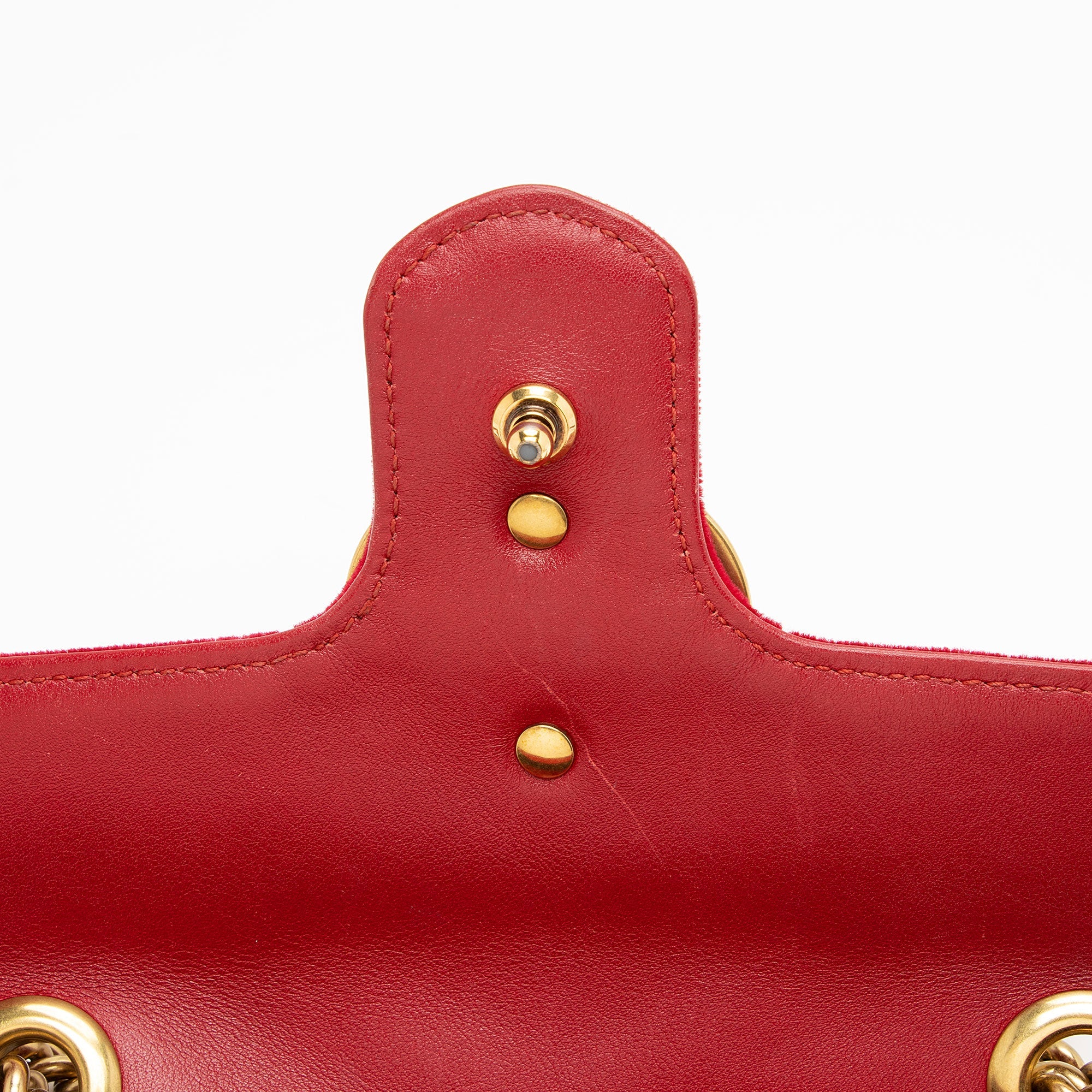 Gucci Matelasse Velvet GG Marmont Mini Flap Bag (SHF-80mt04)
