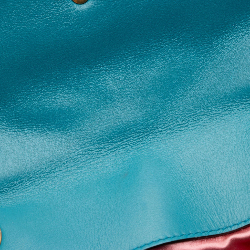 Gucci Matelasse Velvet GG Marmont Small Flap Bag