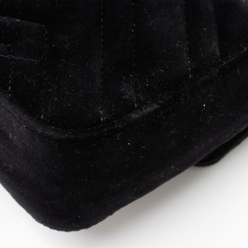 Gucci Matelasse Velvet GG Marmont Mini Flap Bag