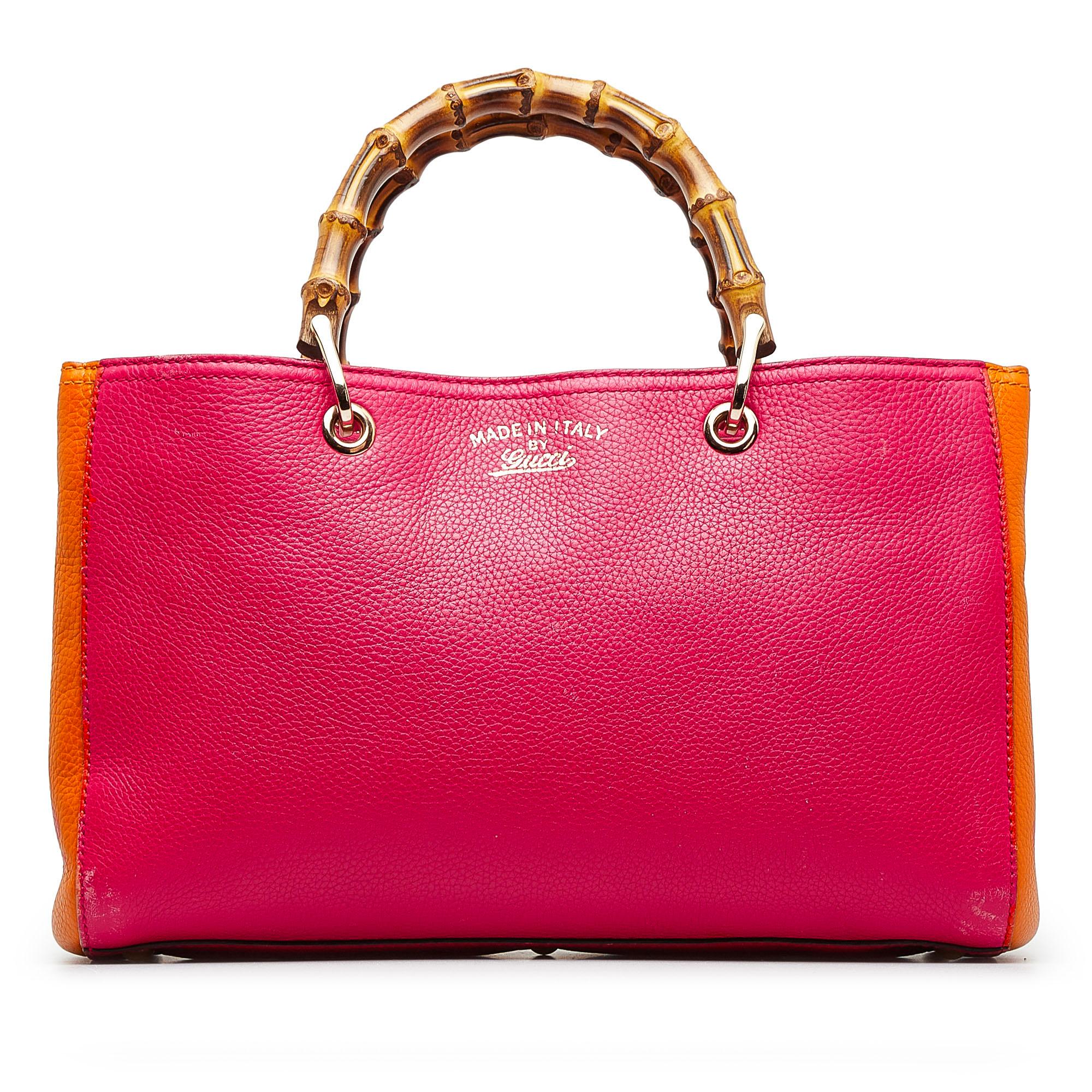 Gucci Medium Bicolor Bamboo Shopper (SHG-Sv82lq)