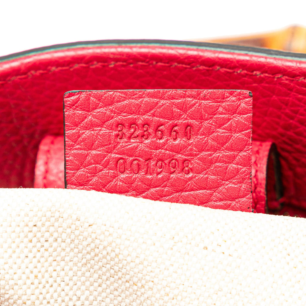 Gucci Medium Bicolor Bamboo Shopper (SHG-XarzxK)