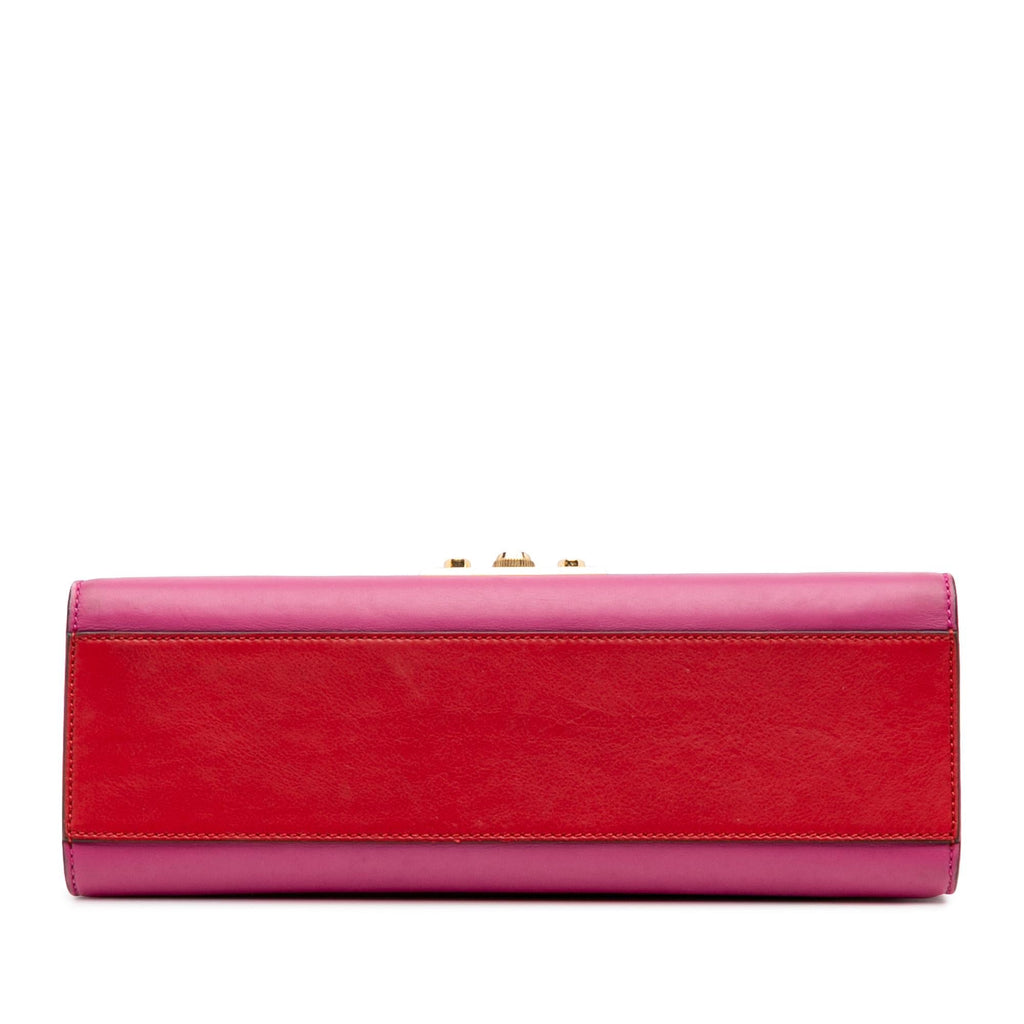 Gucci Medium Bicolor Leather Padlock Shoulder Bag